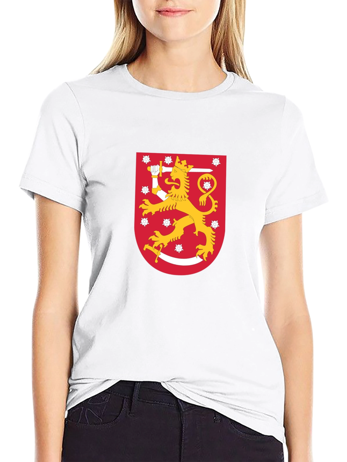Finland Lion Crest Graphic T-Shirt
