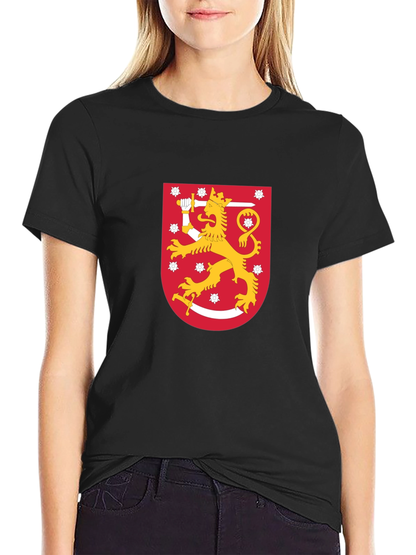 Finland Lion Crest Graphic T-Shirt
