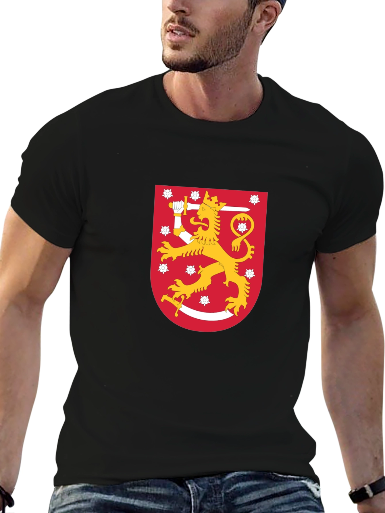 Finland Lion Crest Graphic T-Shirt
