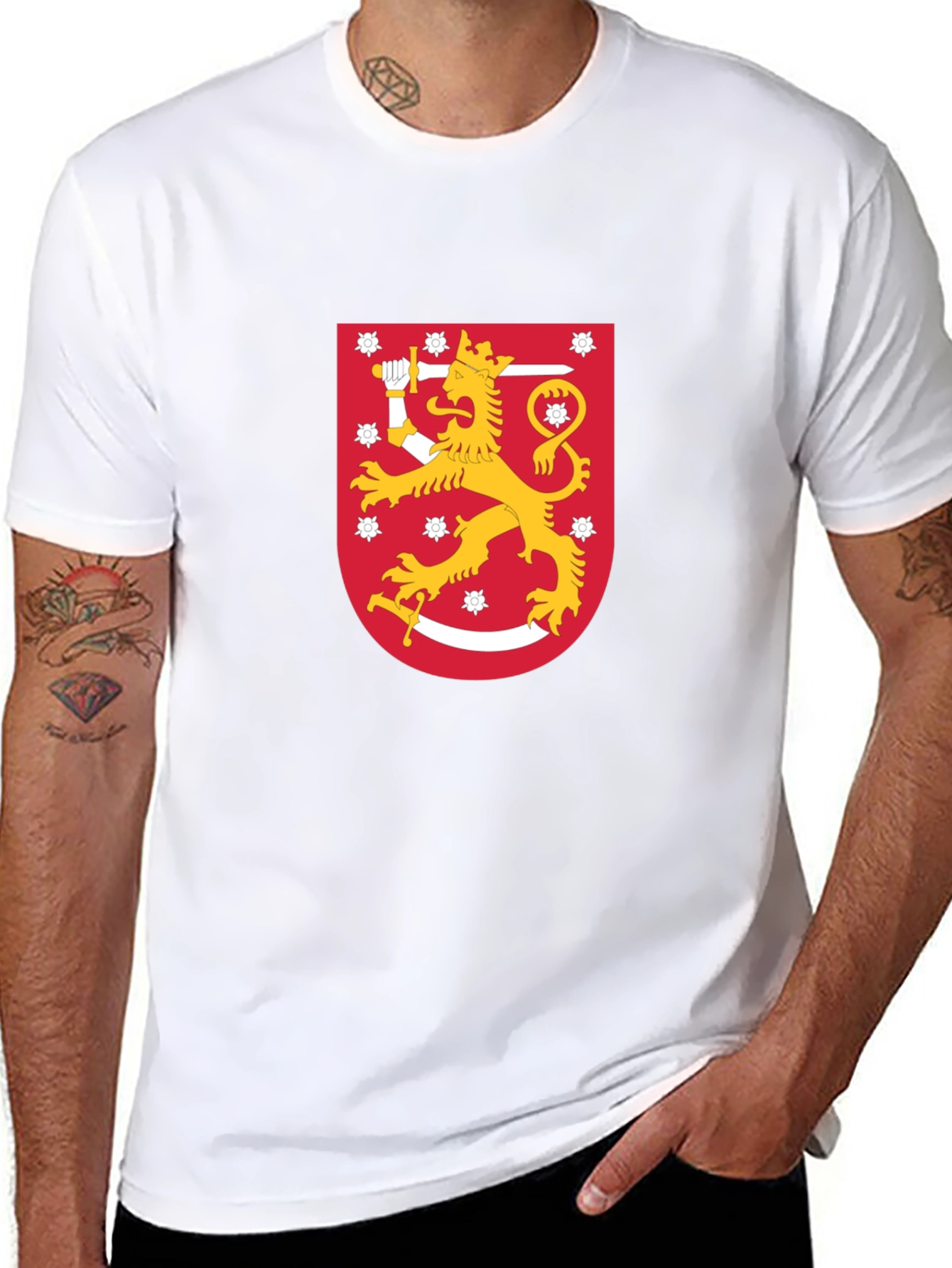 Finland Lion Crest Graphic T-Shirt
