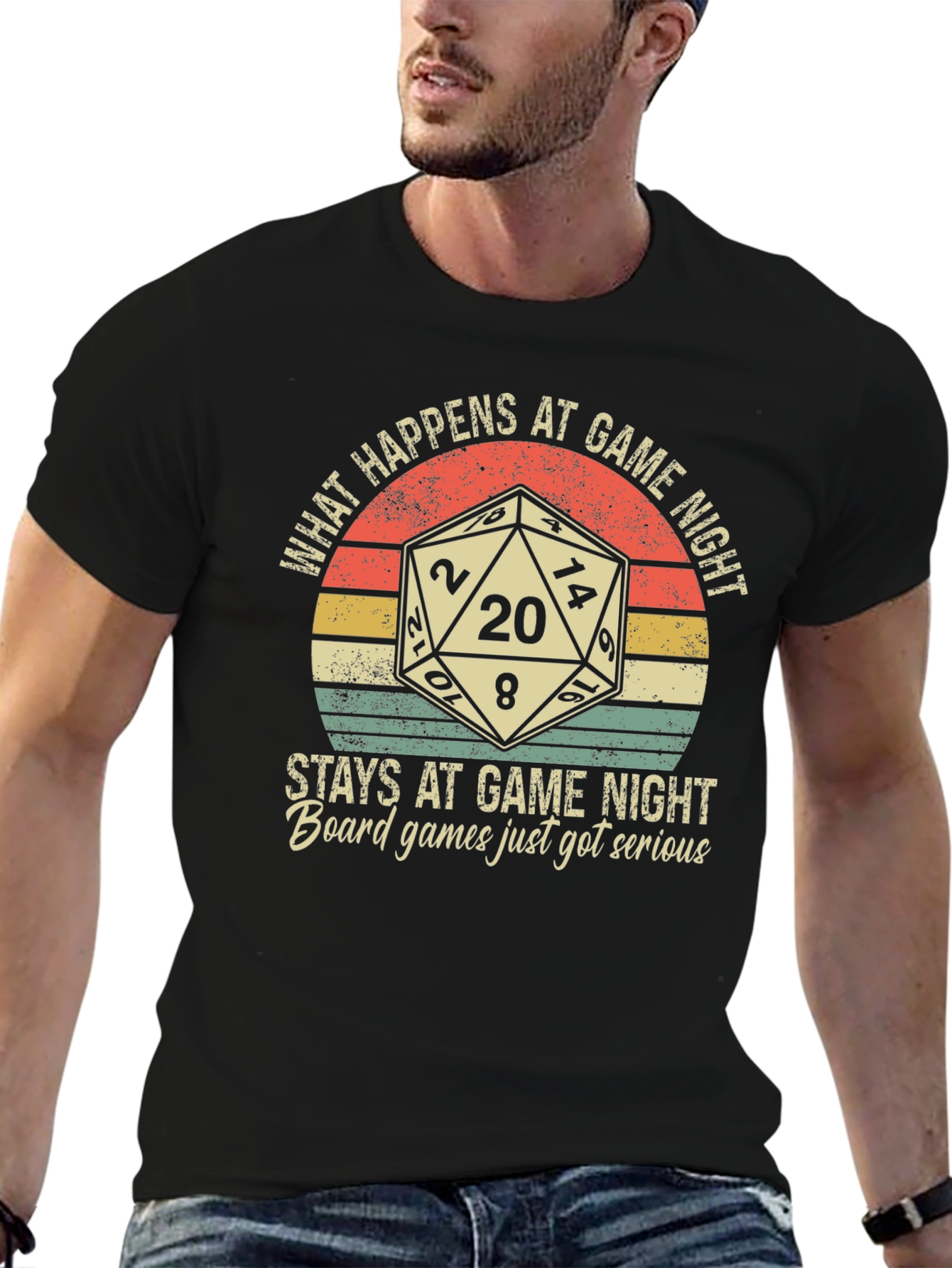 Game Night T-Shirt: Dice & Funny Slogan
