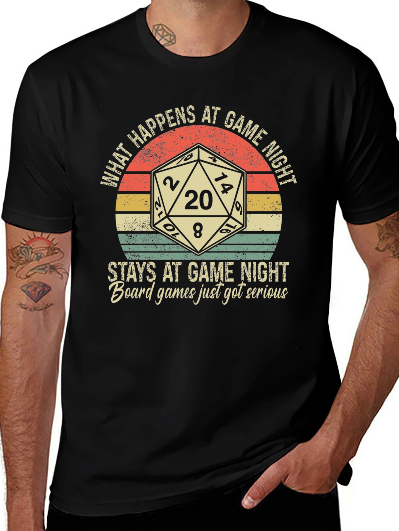 Game Night T-Shirt: Dice & Funny Slogan