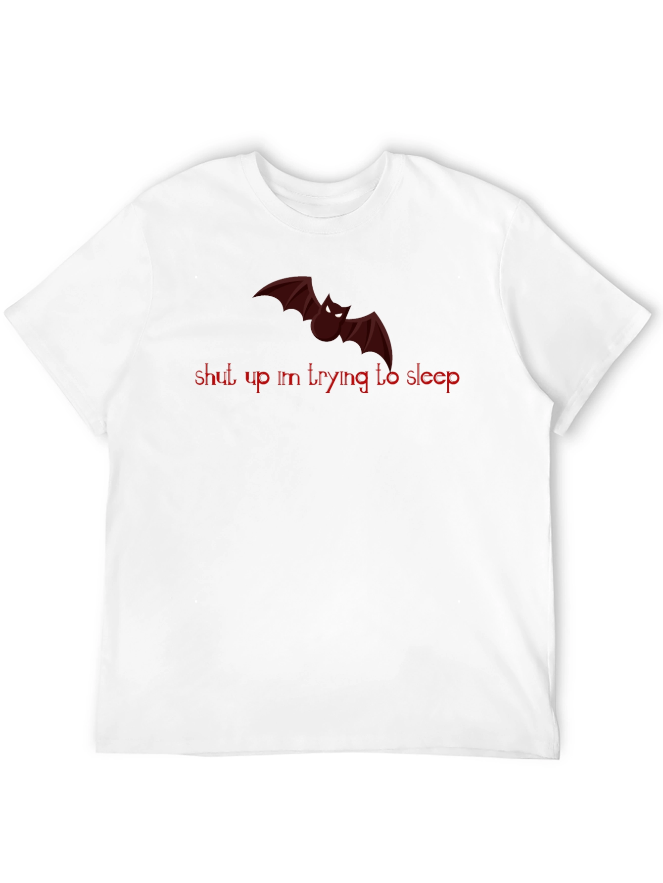 Shut Up Im Trying to Sleep Bat Graphic T-Shirt