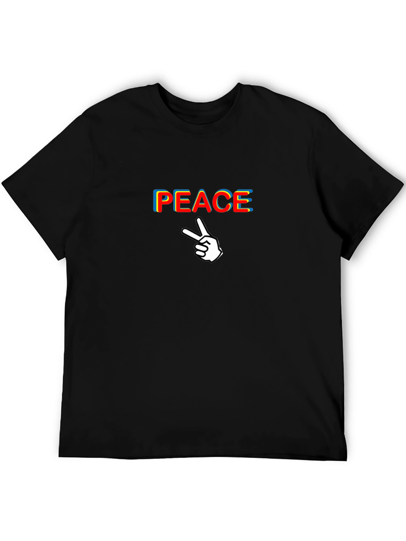 Peace Sign Black T-Shirt - Graphic Tee