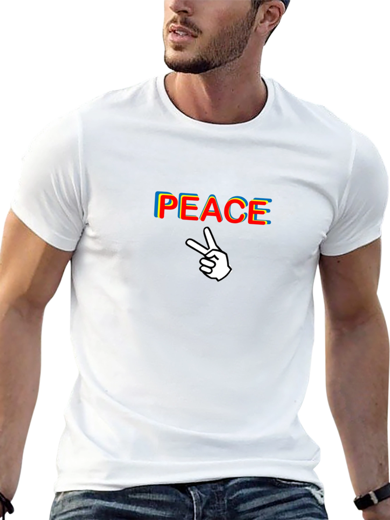 Peace Sign Black T-Shirt - Graphic Tee