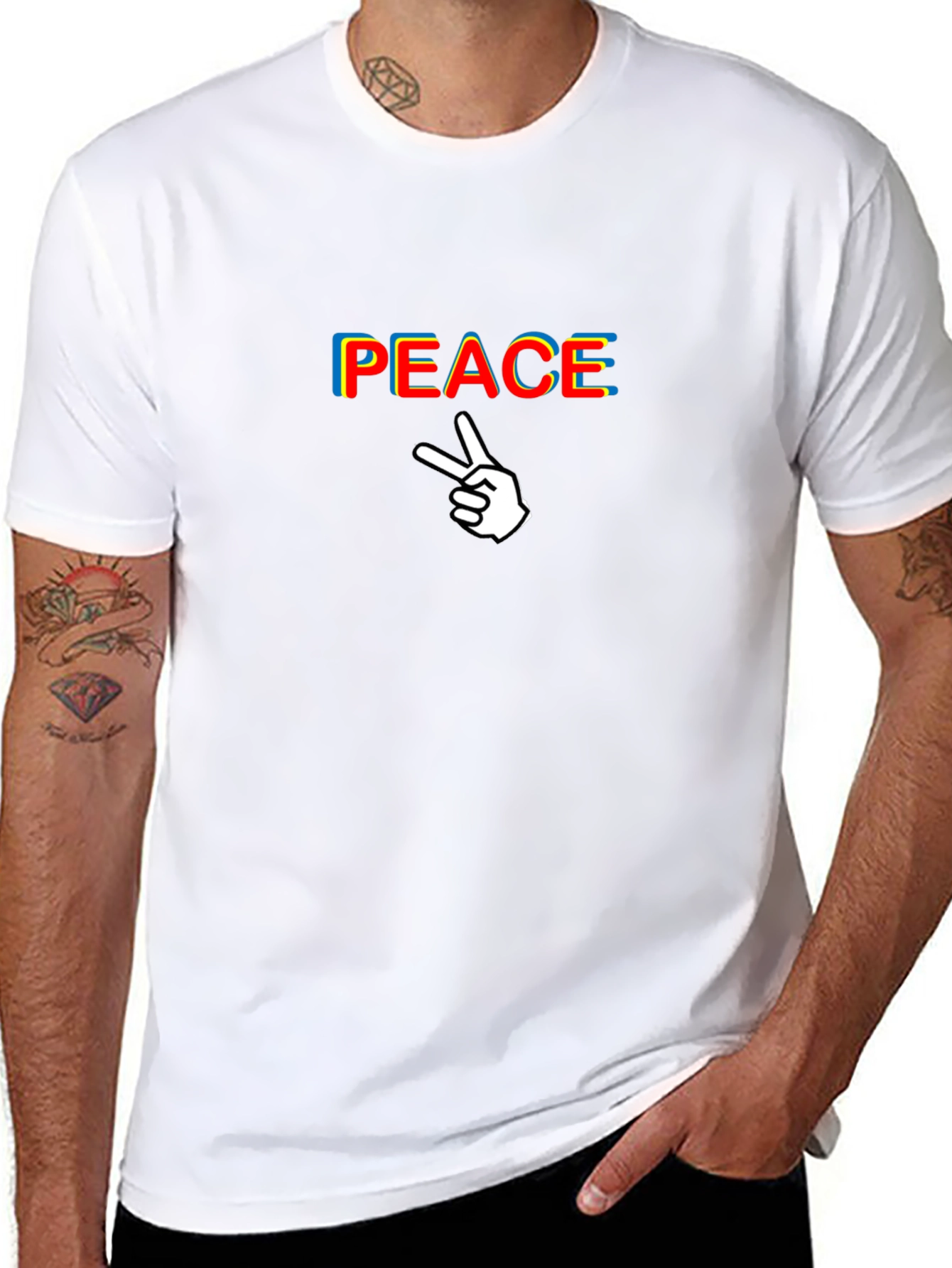 Peace Sign Black T-Shirt - Graphic Tee