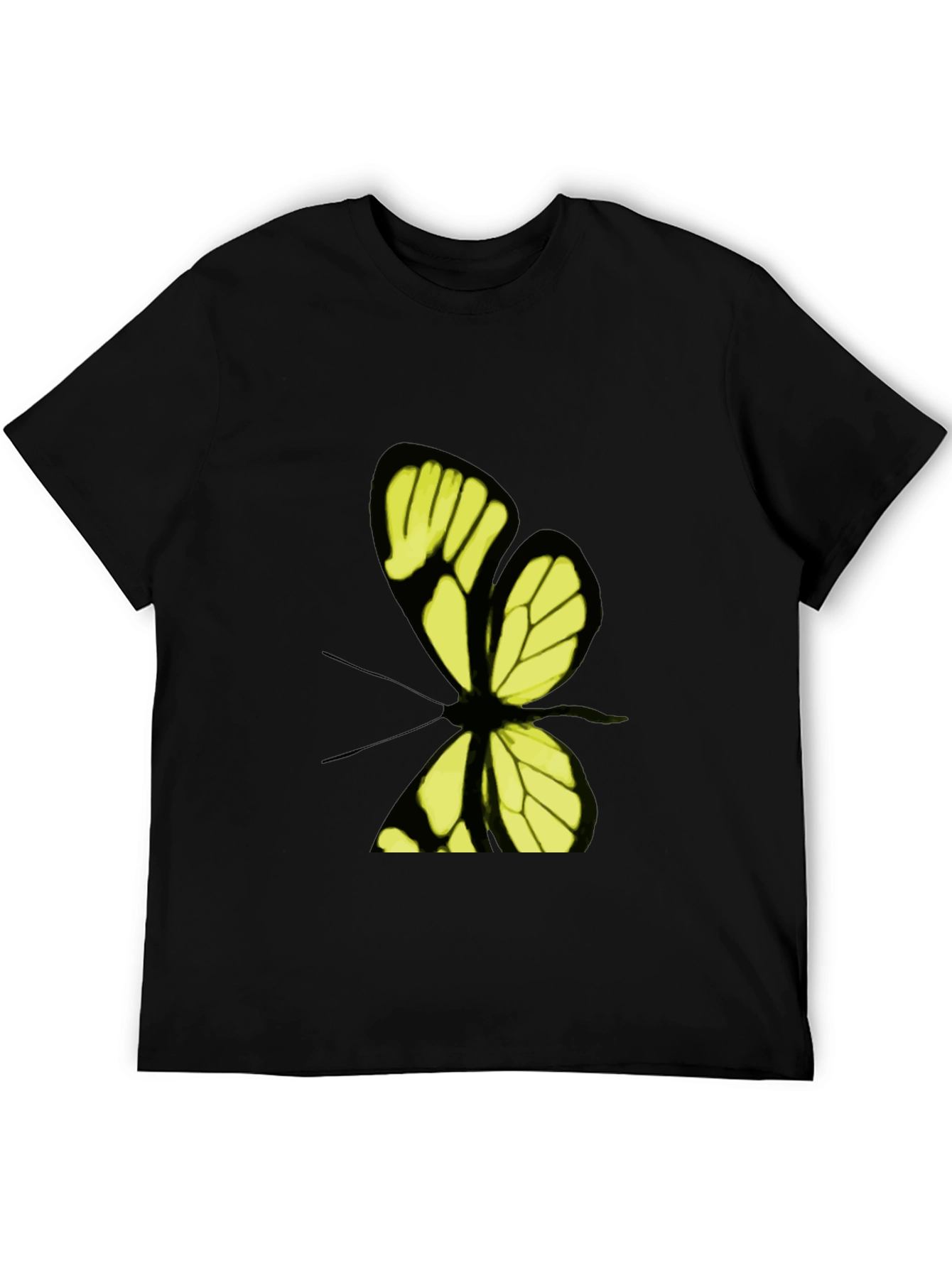 Butterfly Graphic Print T-Shirt - Stylish Casual Wear