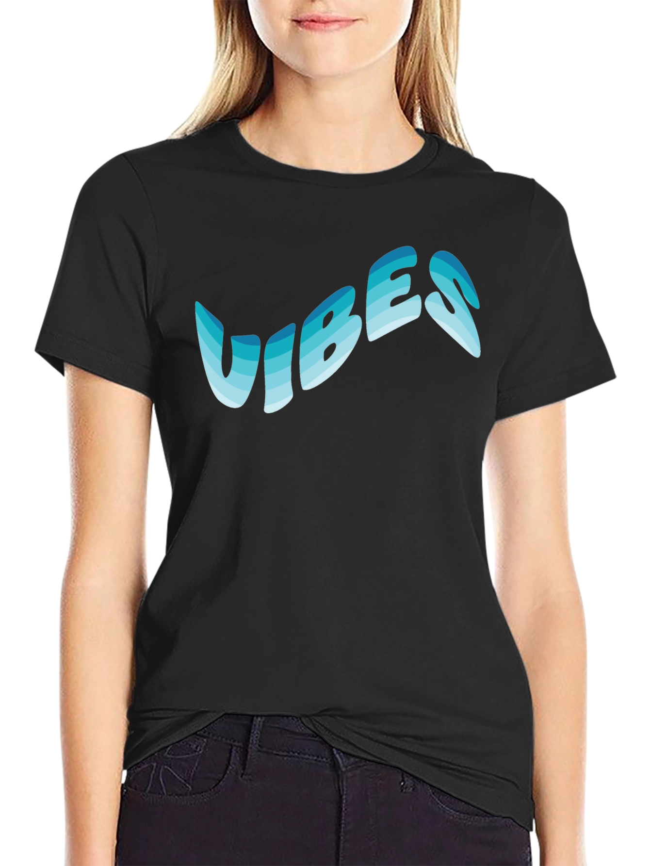 Cool Vibes Graphic Tee - Black Casual Shirt