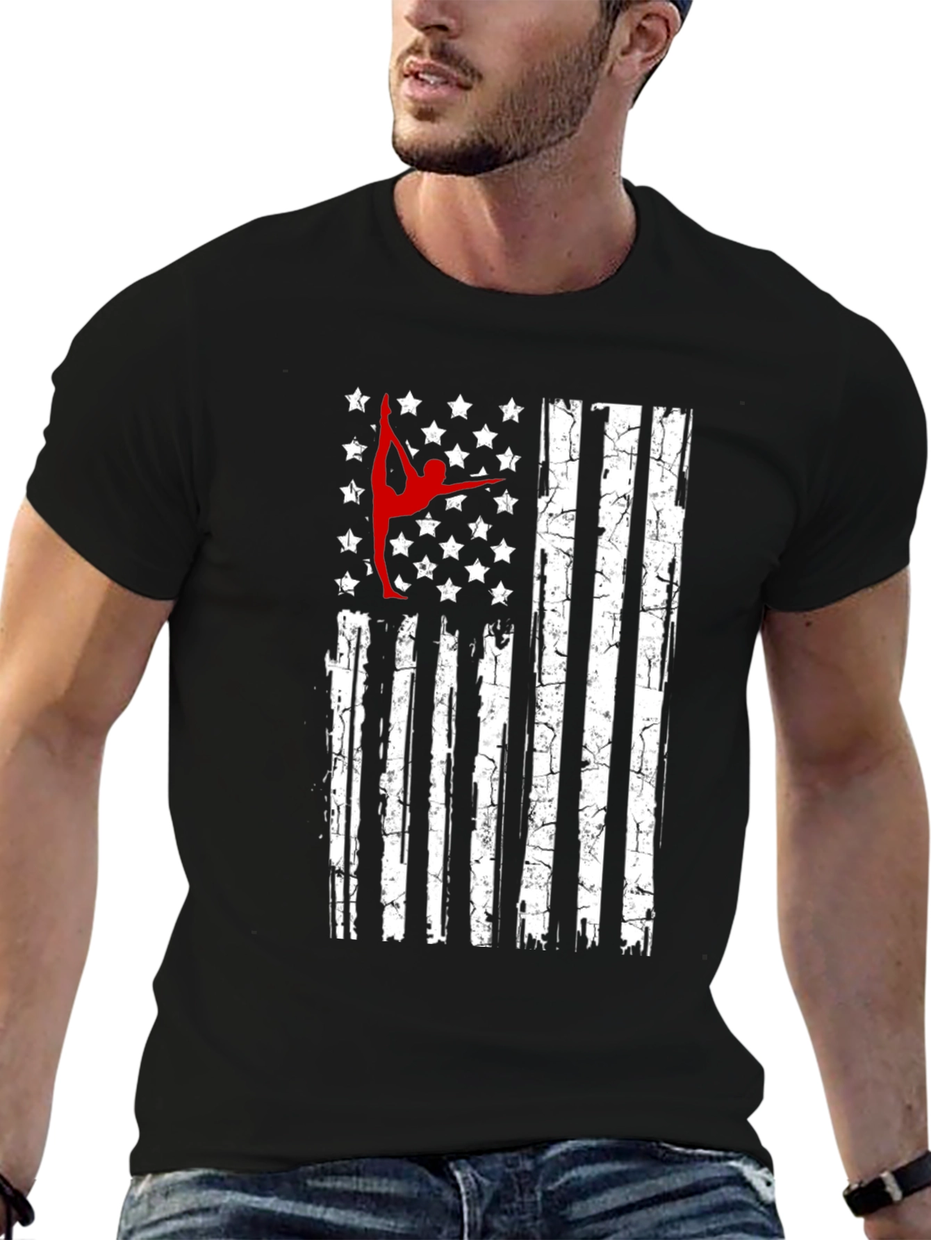 Gymnastics USA Flag T-Shirt