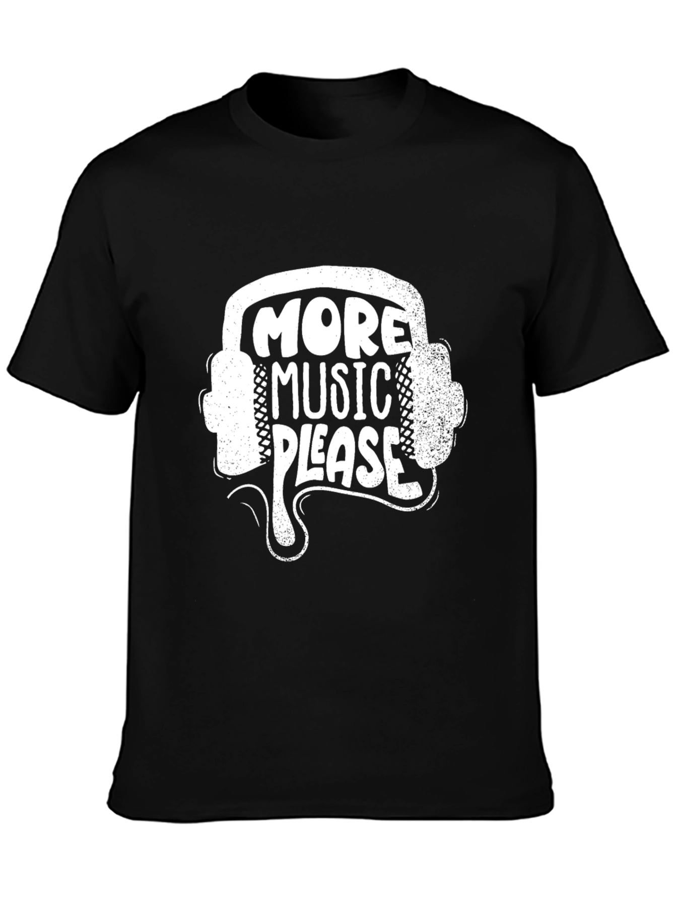 More Music Please Black T-Shirt