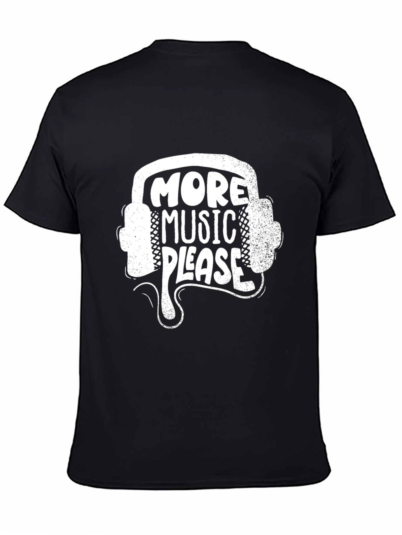 More Music Please Black T-Shirt