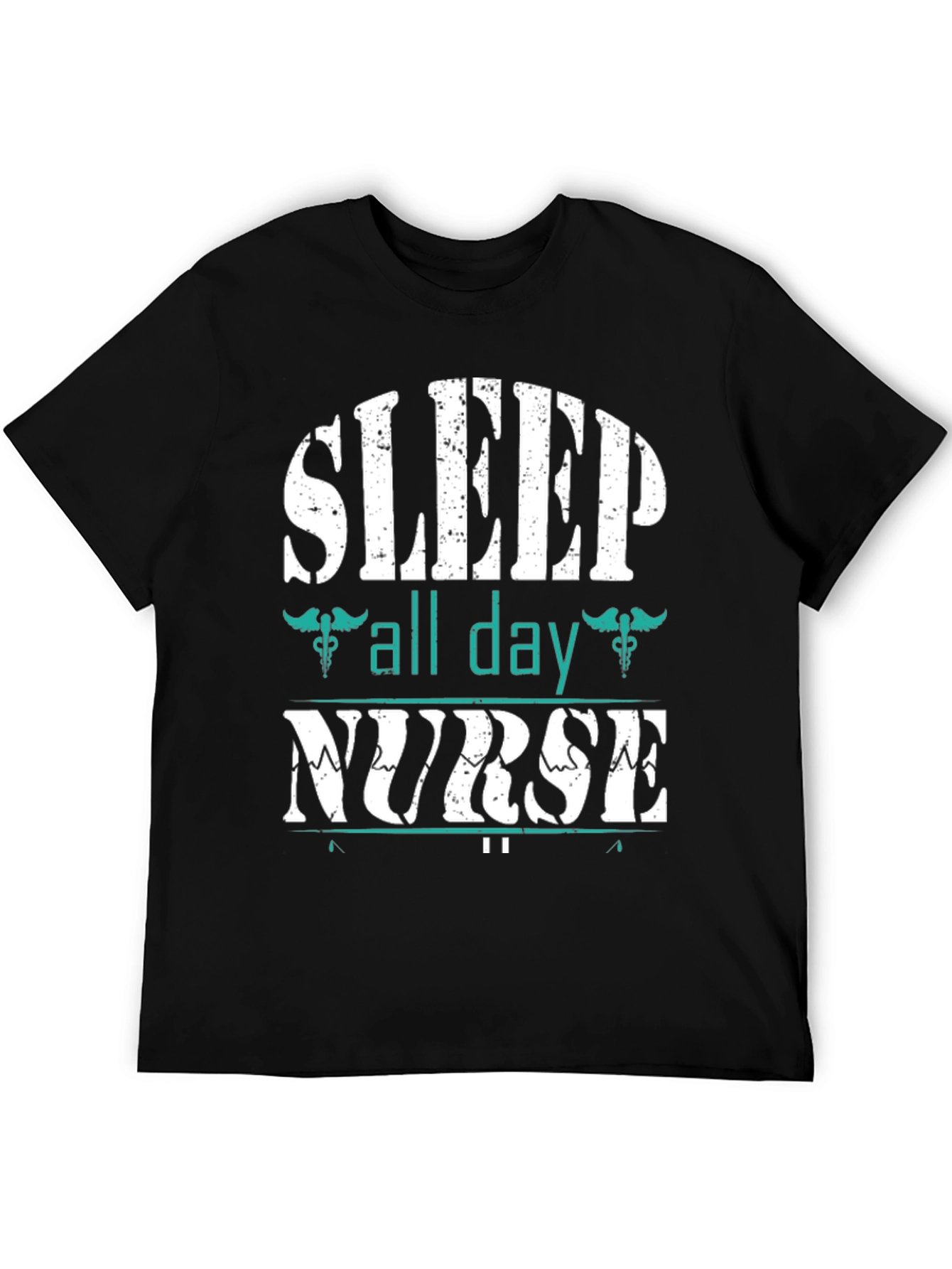 Sleep All Day Nurse Graphic Tee