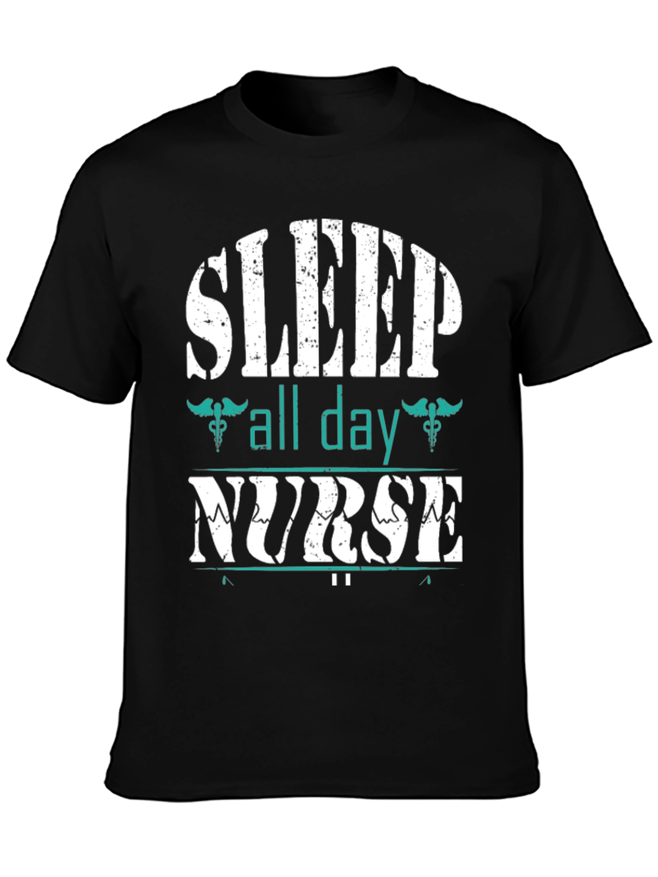 Sleep All Day Nurse Graphic Tee