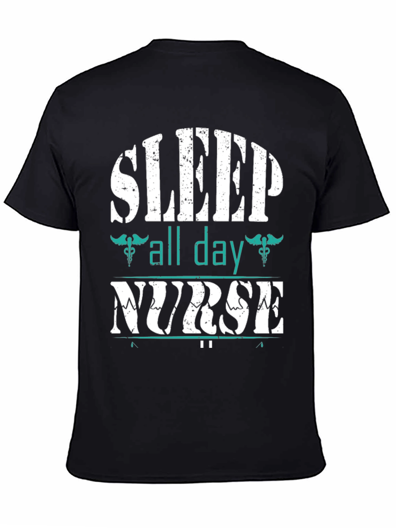 Sleep All Day Nurse Graphic Tee