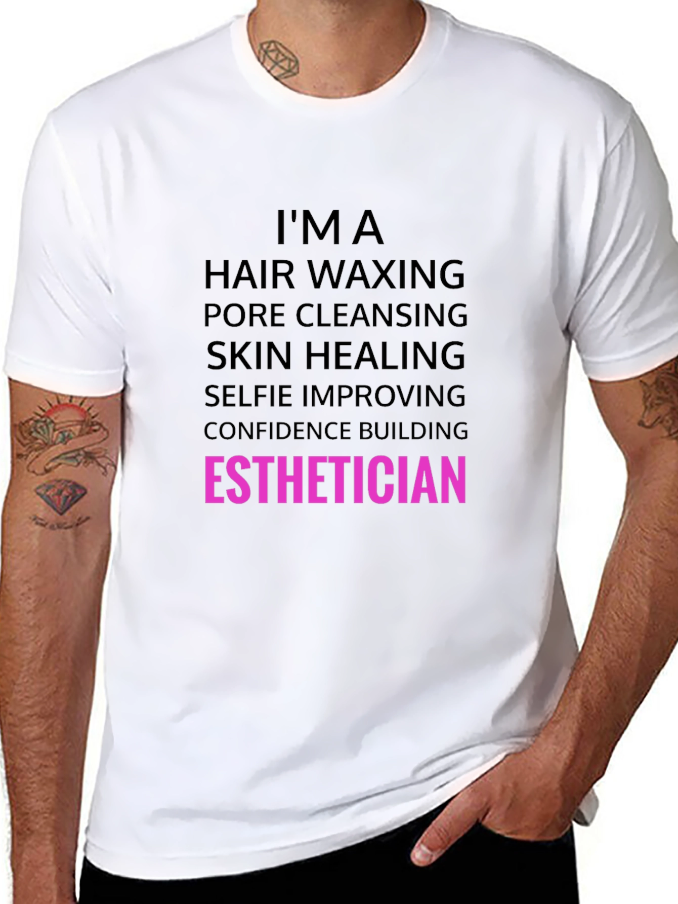 Esthetician T-Shirt: Hair Waxing Skin Healing