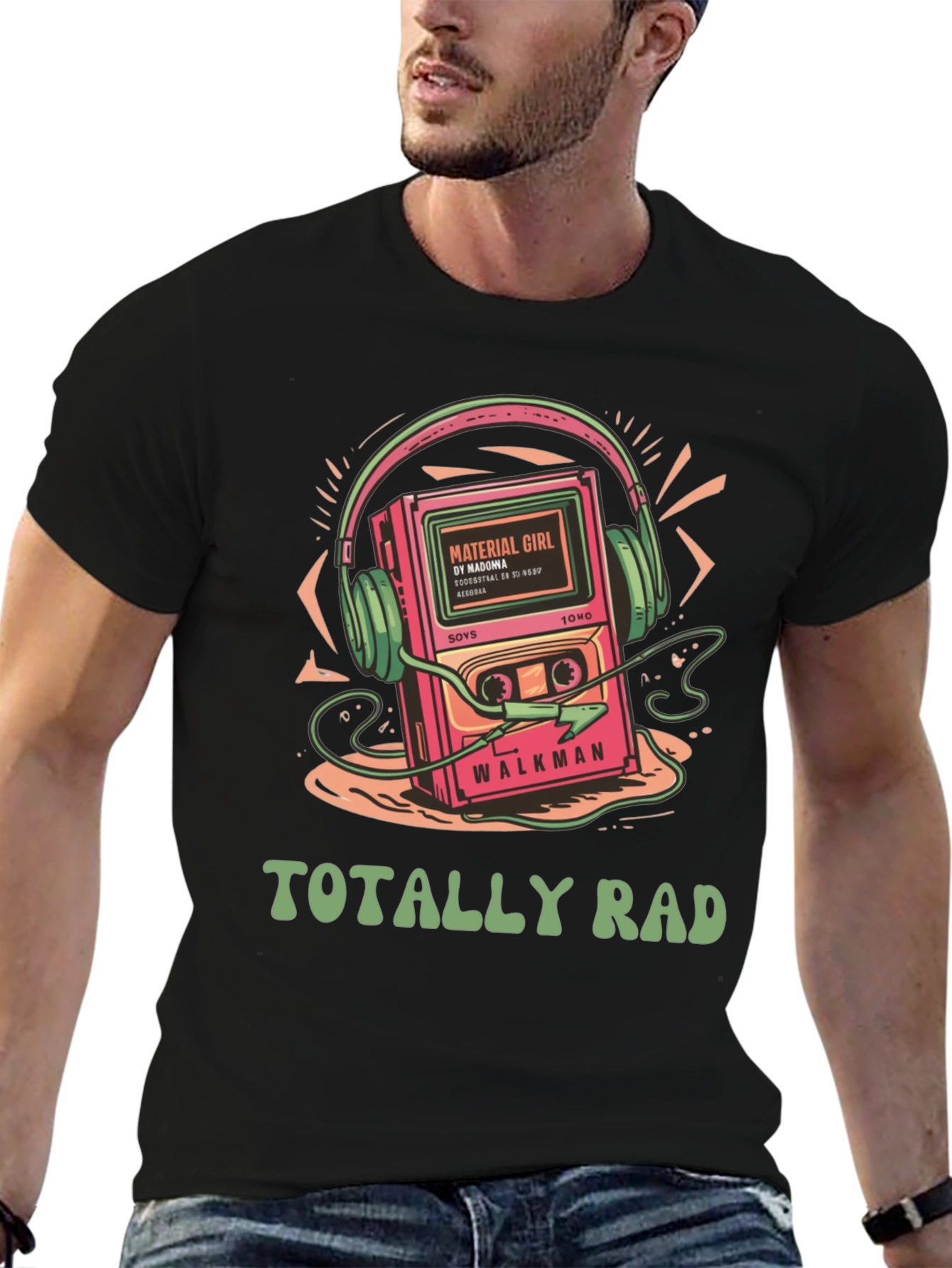 Totally Rad 80s Retro Cassette T-Shirt