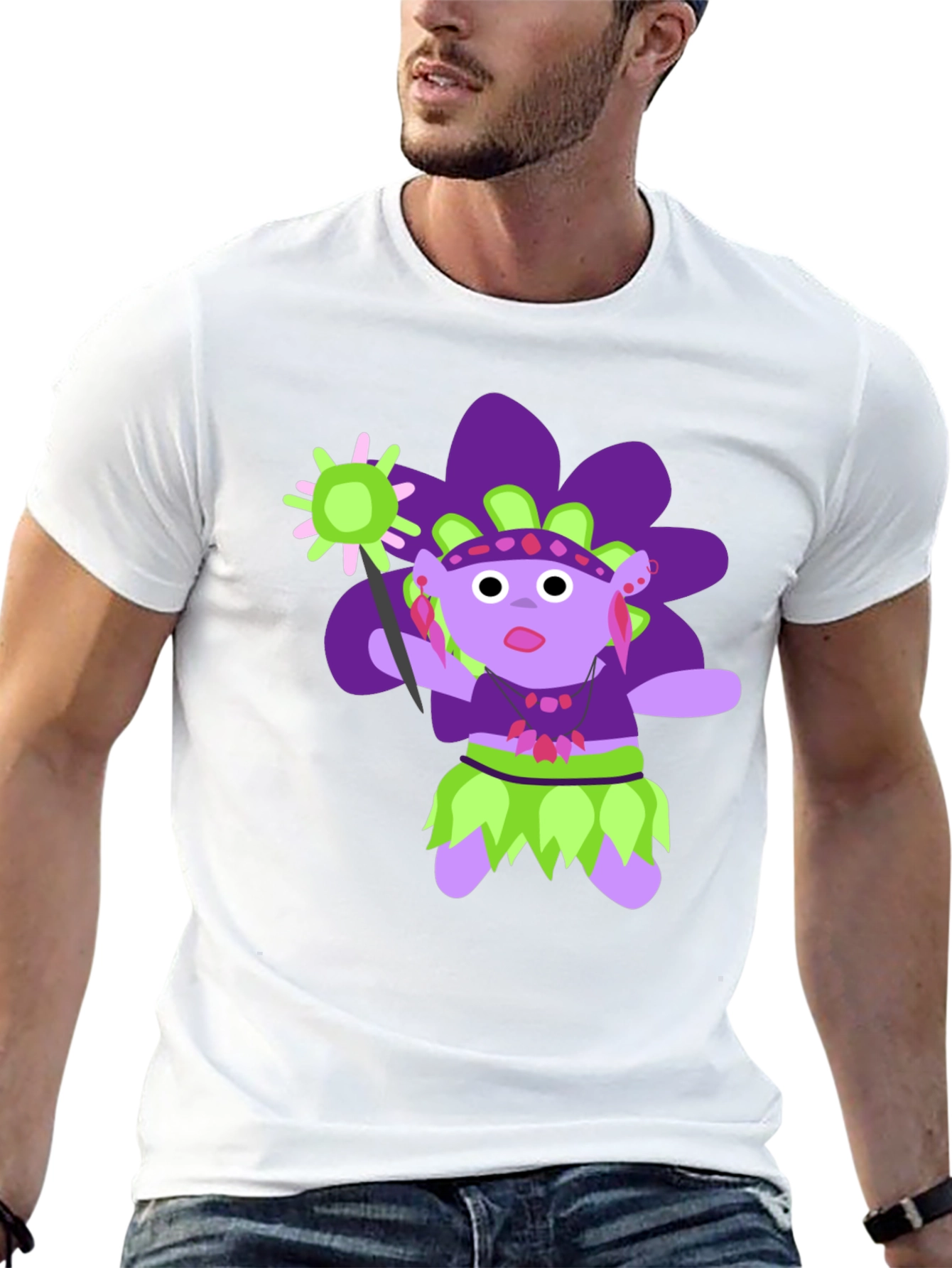 Troll Doll Graphic Tee - Novelty Unisex T-Shirt