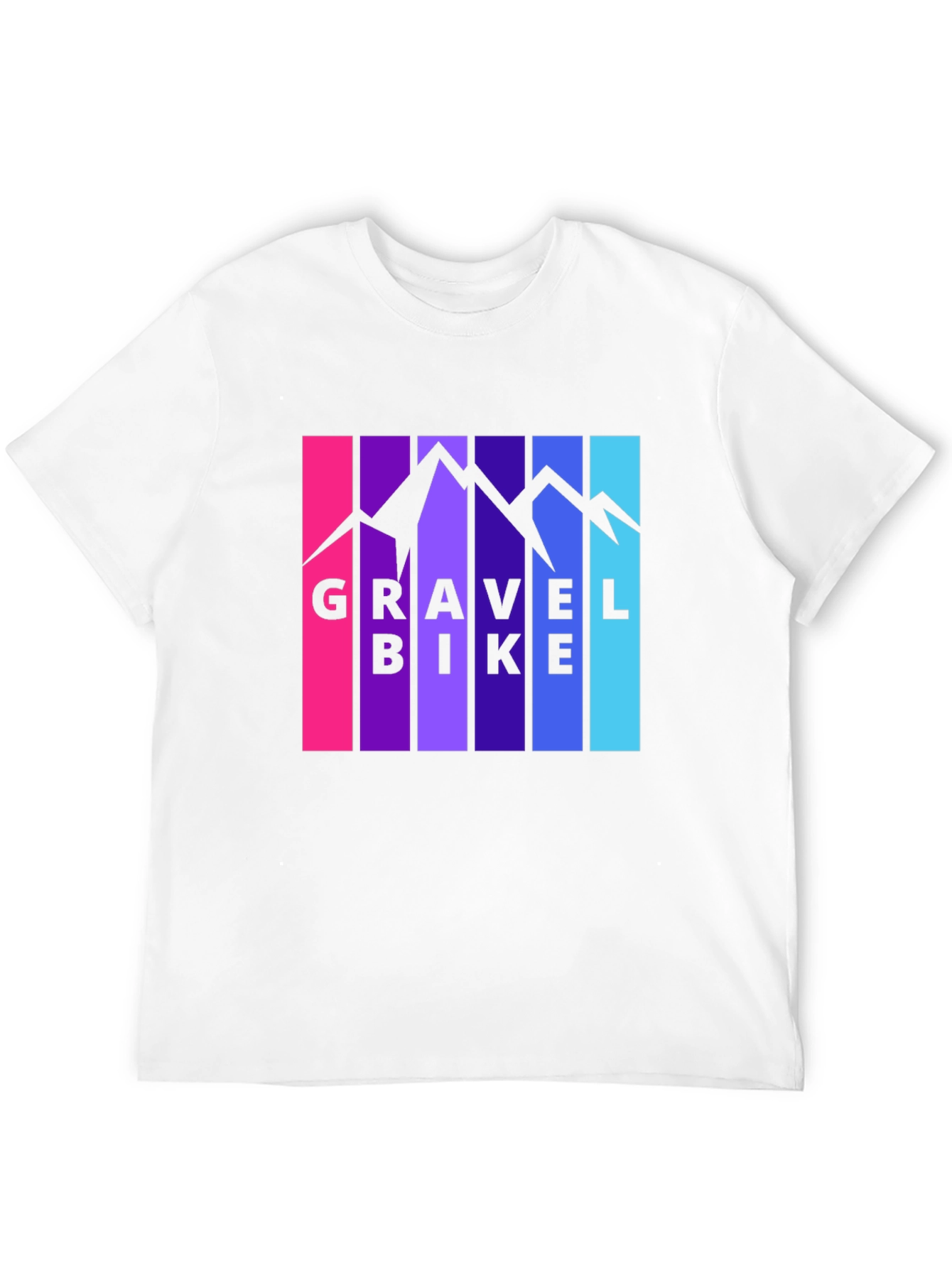 Gravel Bike Mountain Graphic T-Shirt - Black