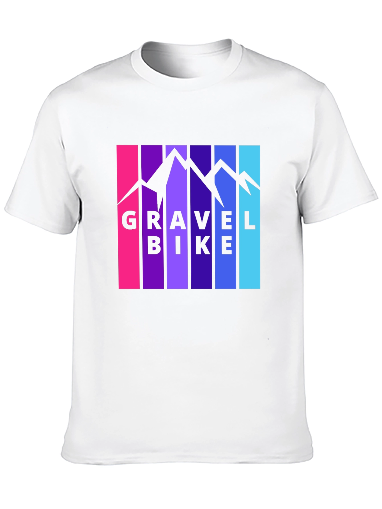 Gravel Bike Mountain Graphic T-Shirt - Black