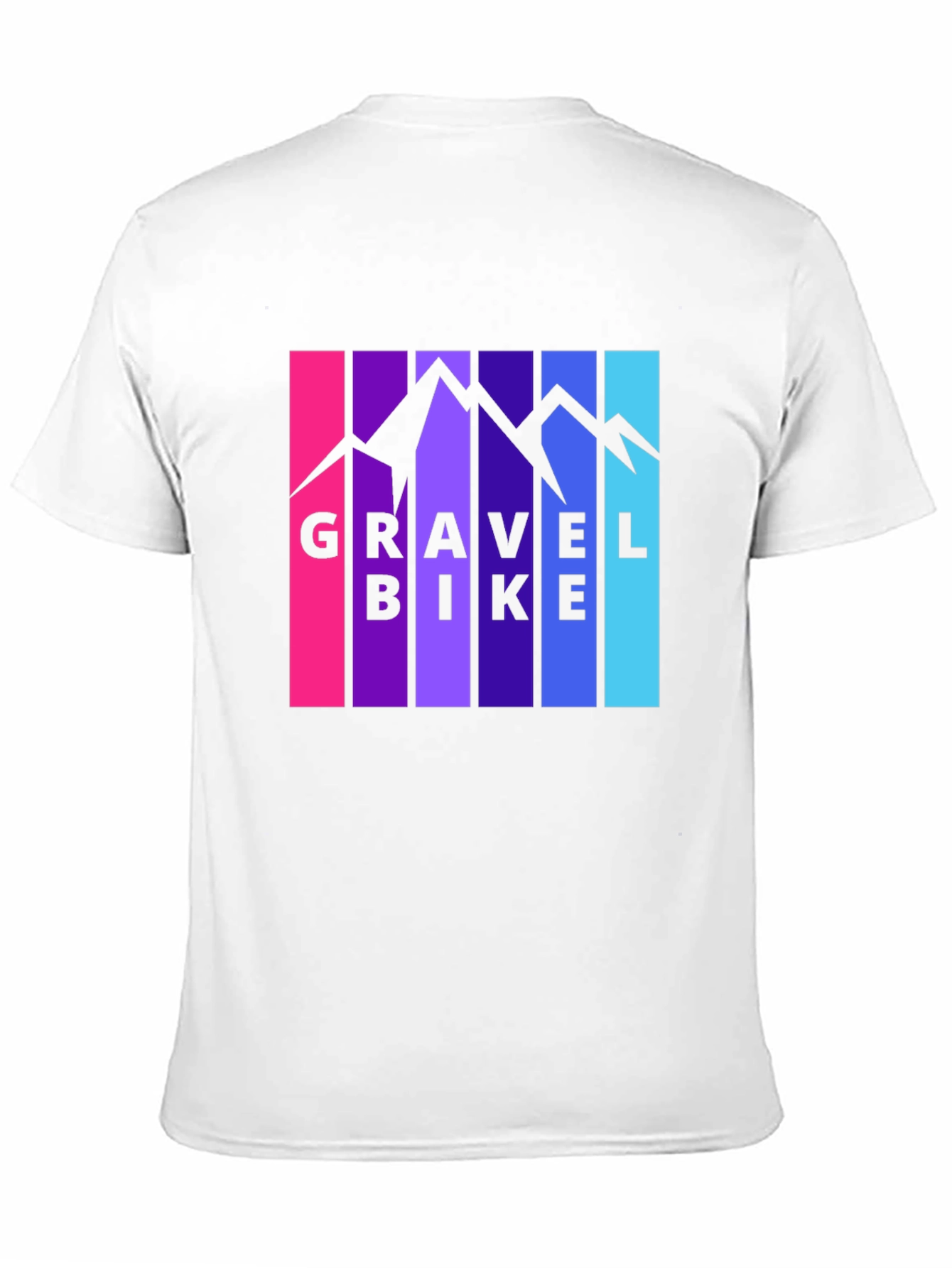 Gravel Bike Mountain Graphic T-Shirt - Black