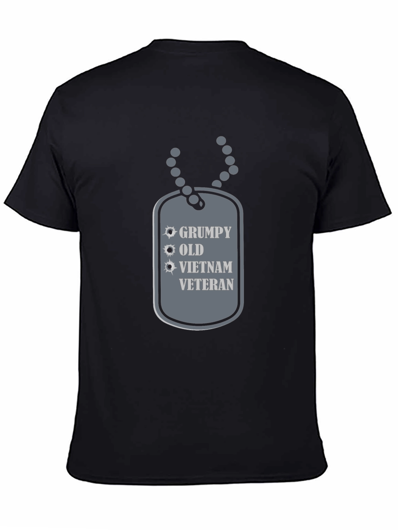 Grumpy Old Vietnam Veteran Graphic Tee - Black
