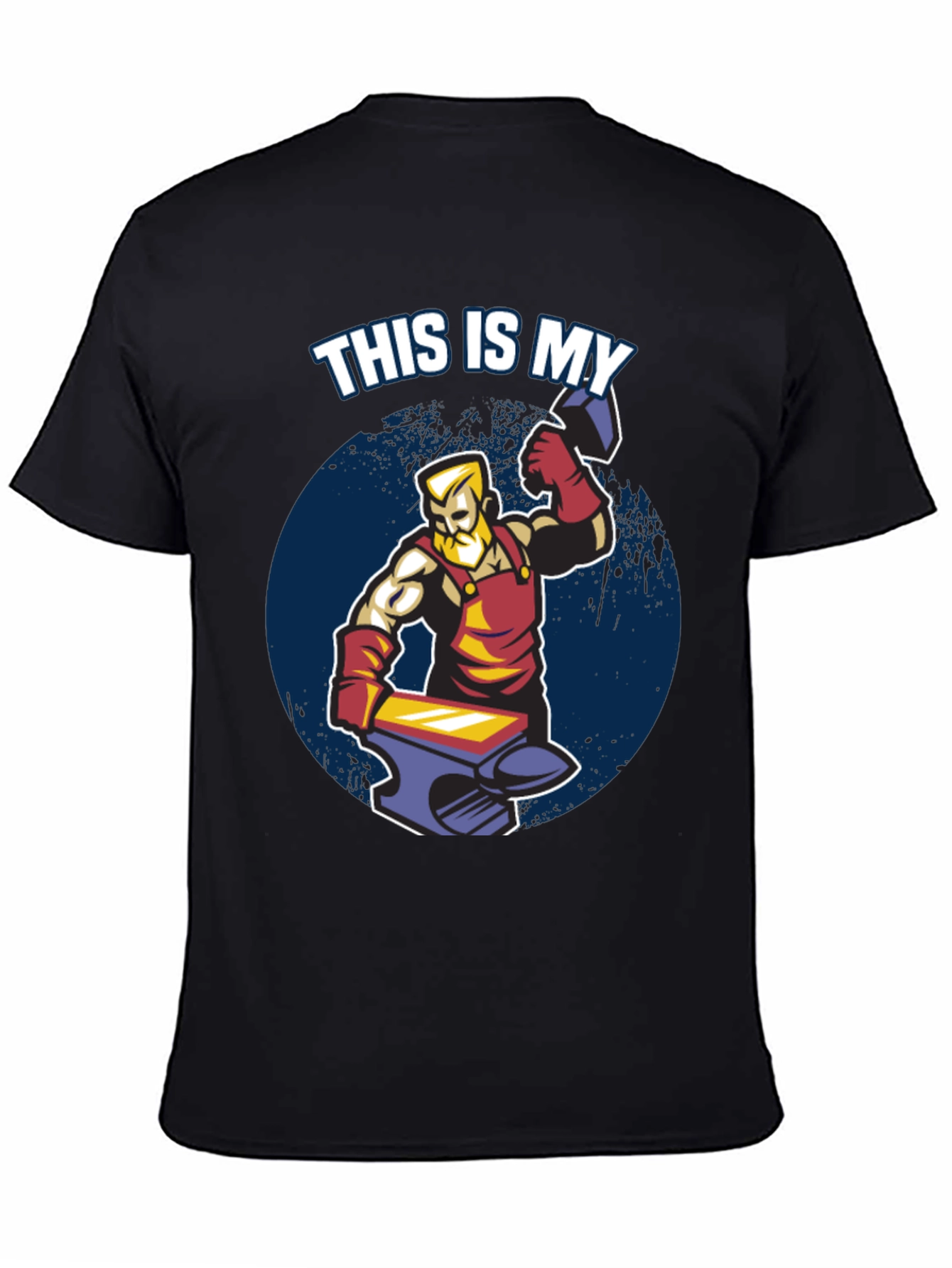Blacksmith Hammer Anvil Graphic T-Shirt