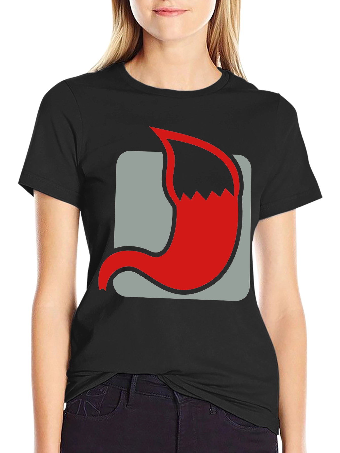 Red Fox Tail Graphic T-Shirt