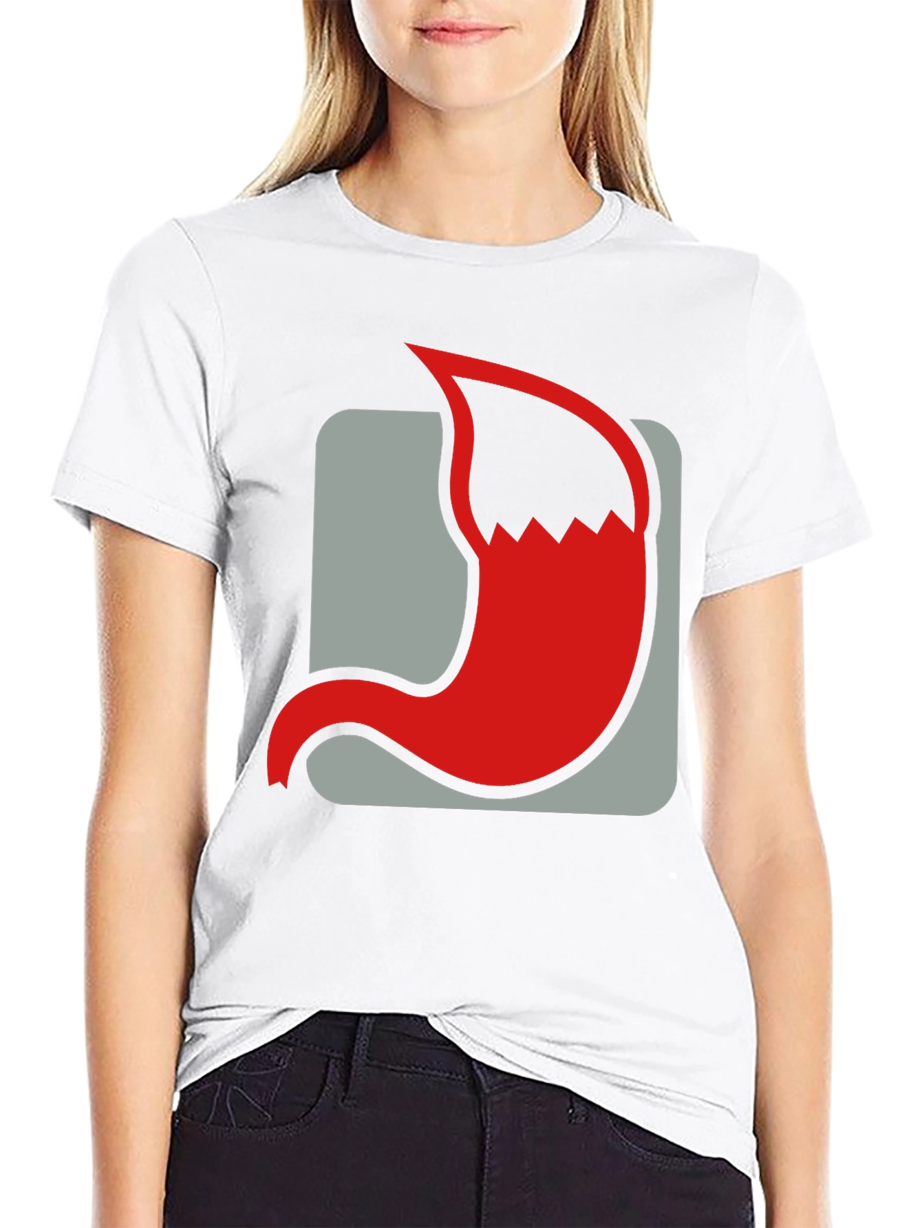 Red Fox Tail Graphic T-Shirt
