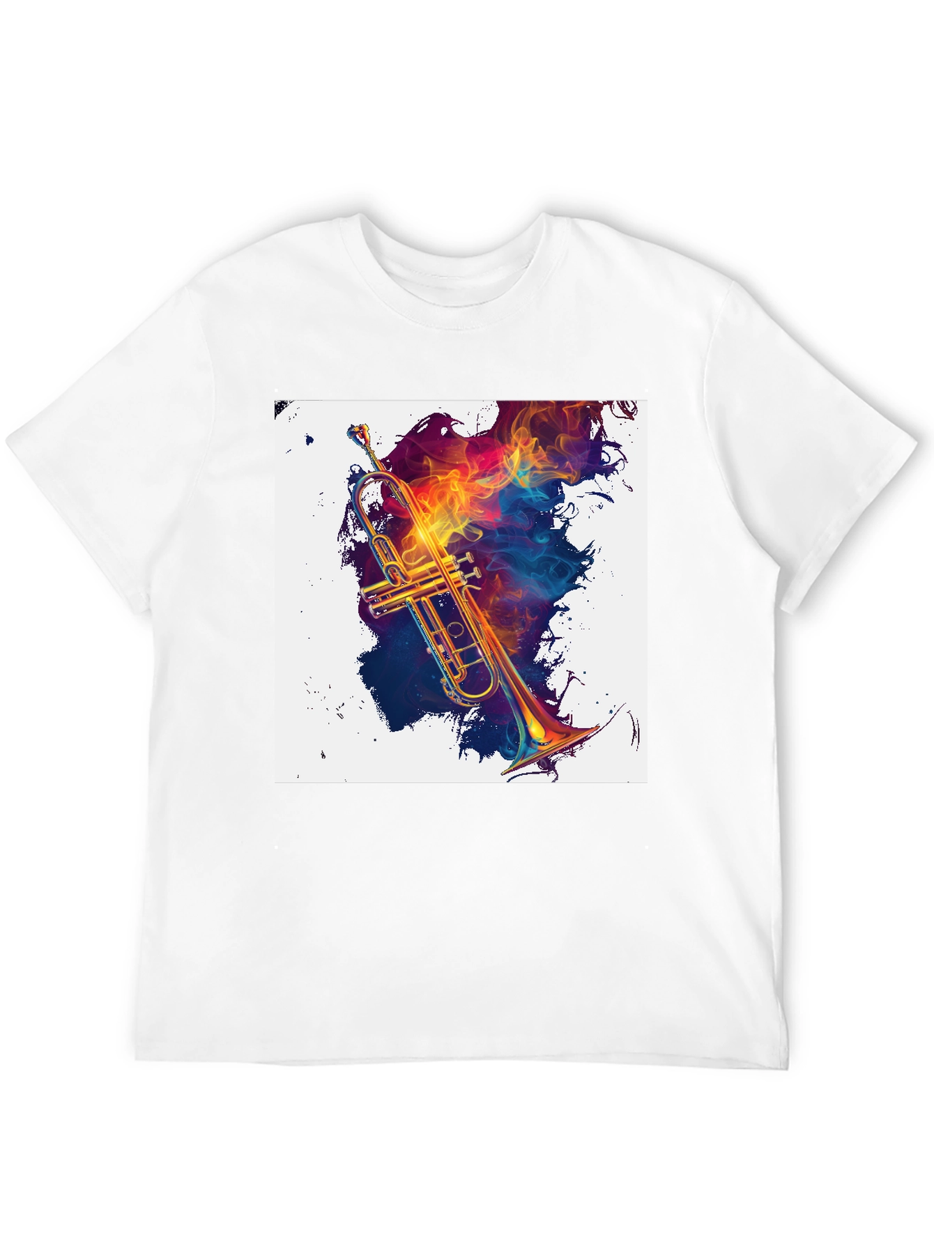 Musical Fire Trumpet Graphic Tee