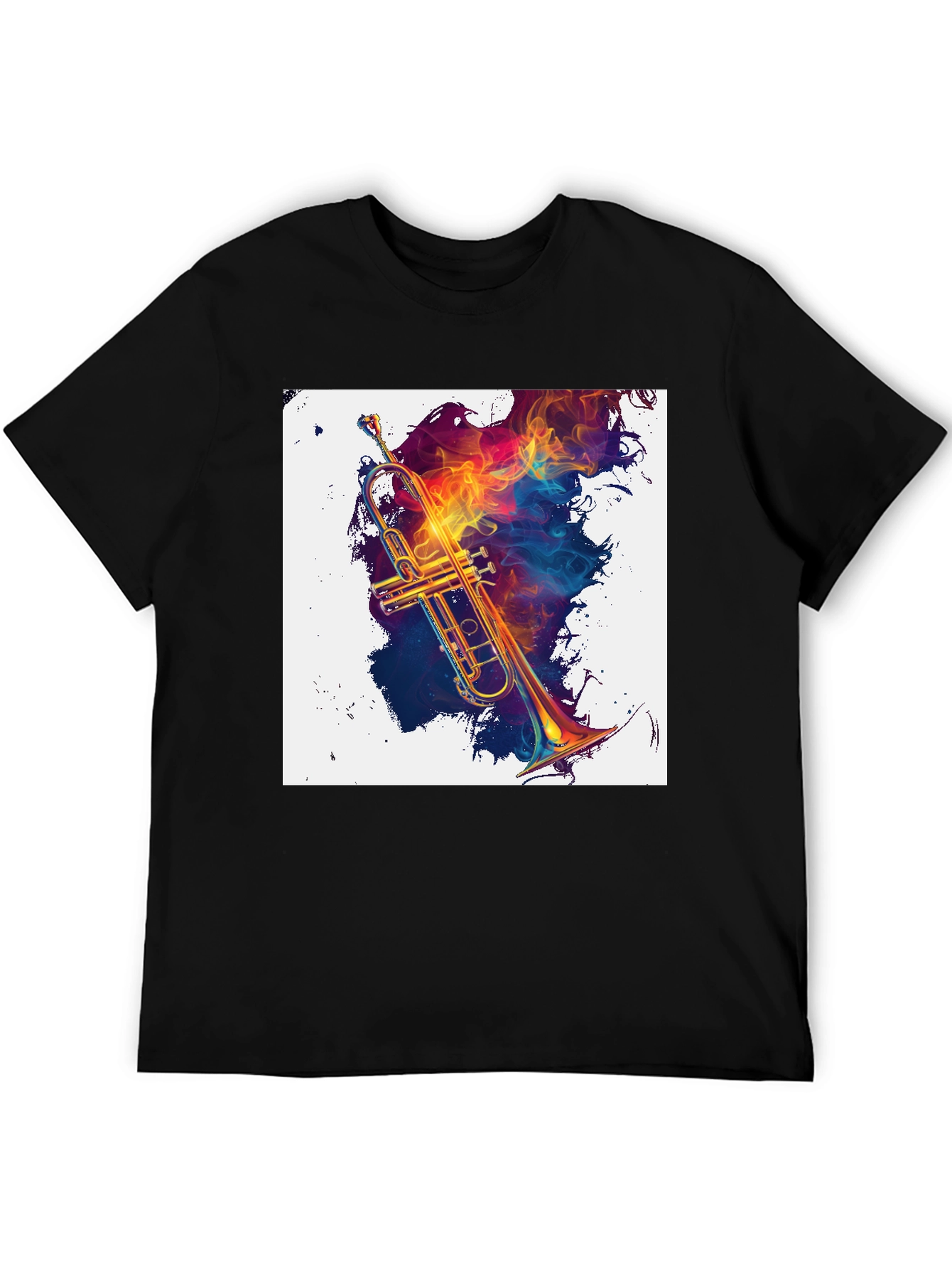 Musical Fire Trumpet Graphic Tee