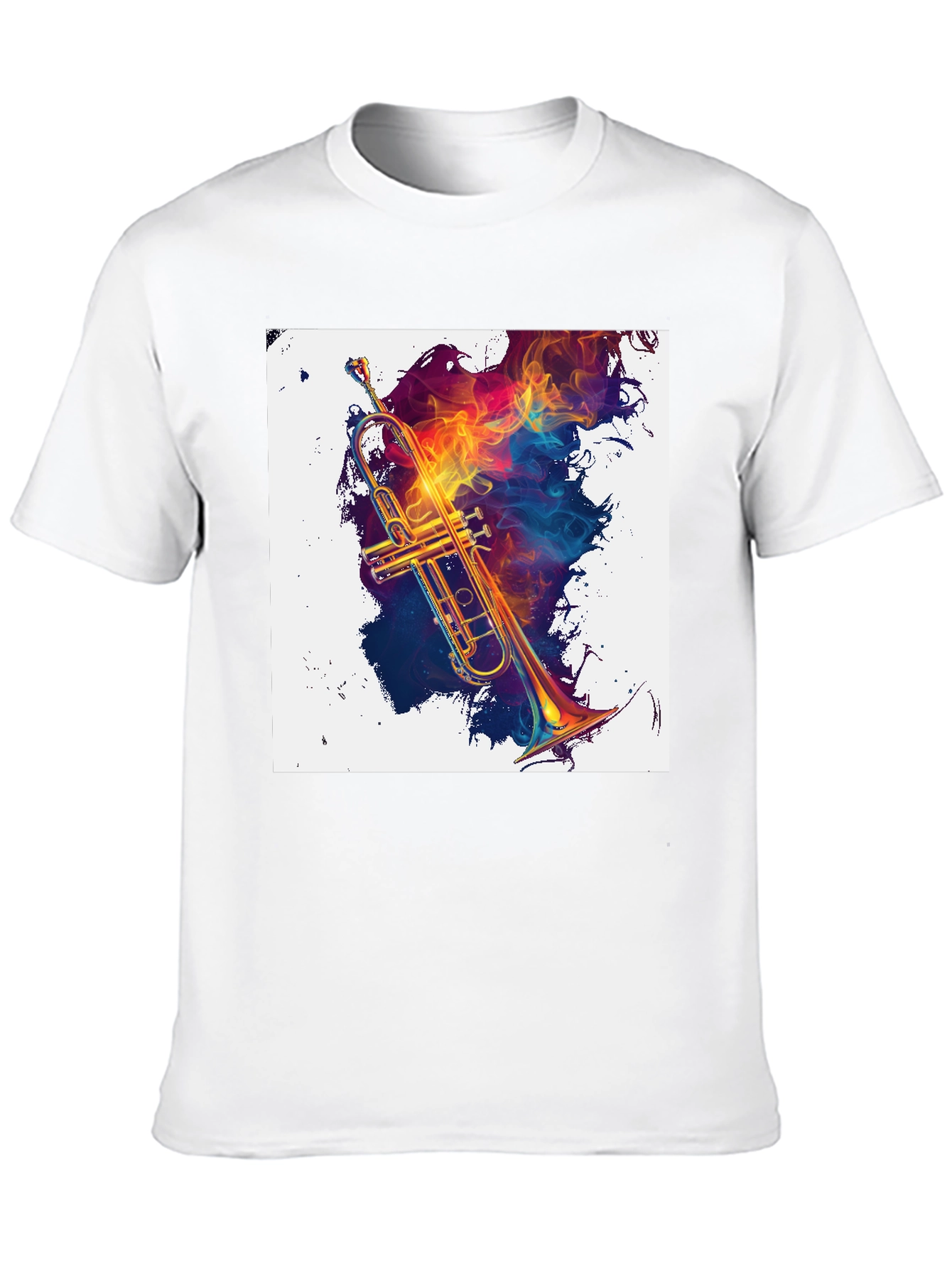 Musical Fire Trumpet Graphic Tee