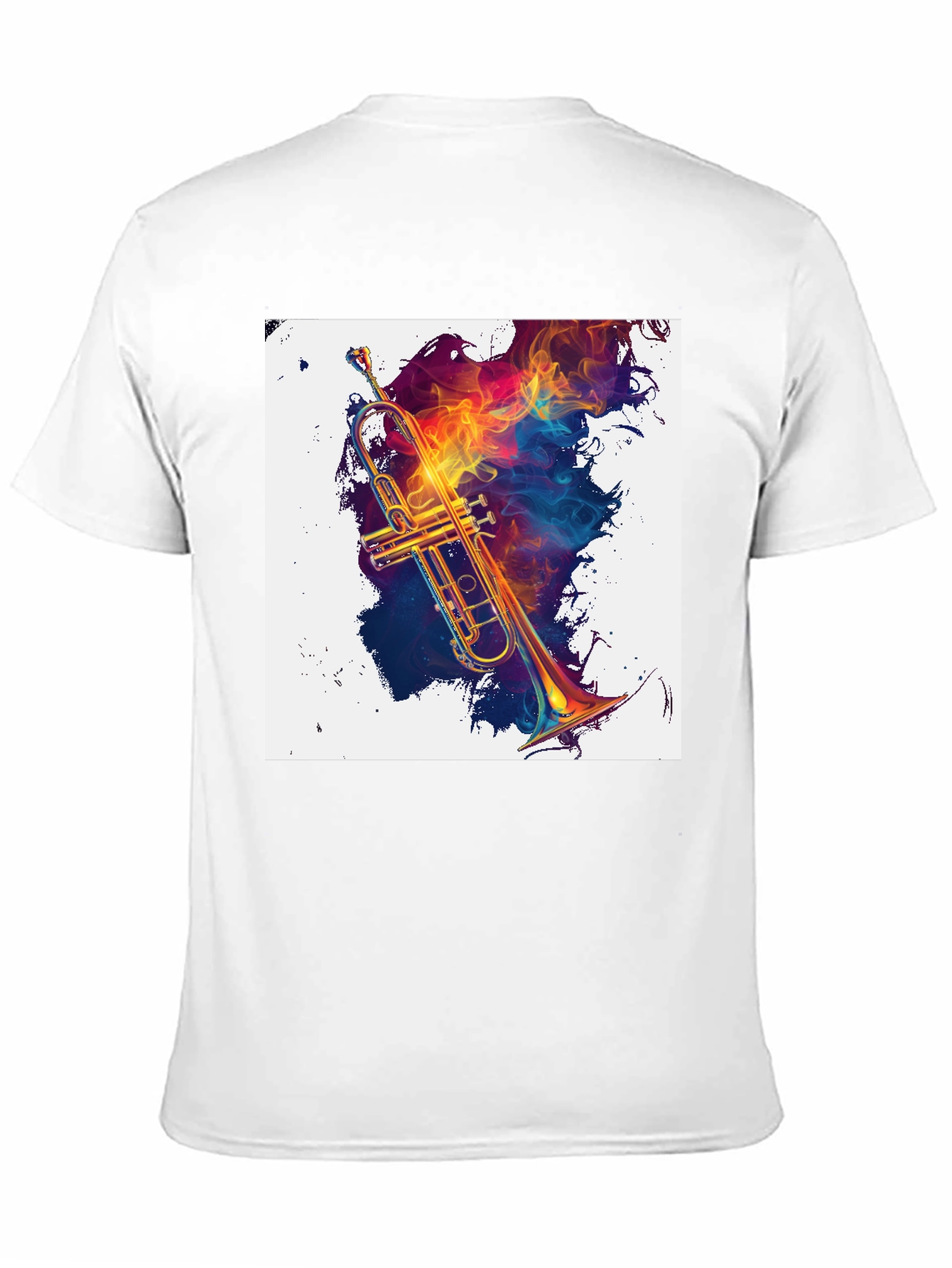 Musical Fire Trumpet Graphic Tee
