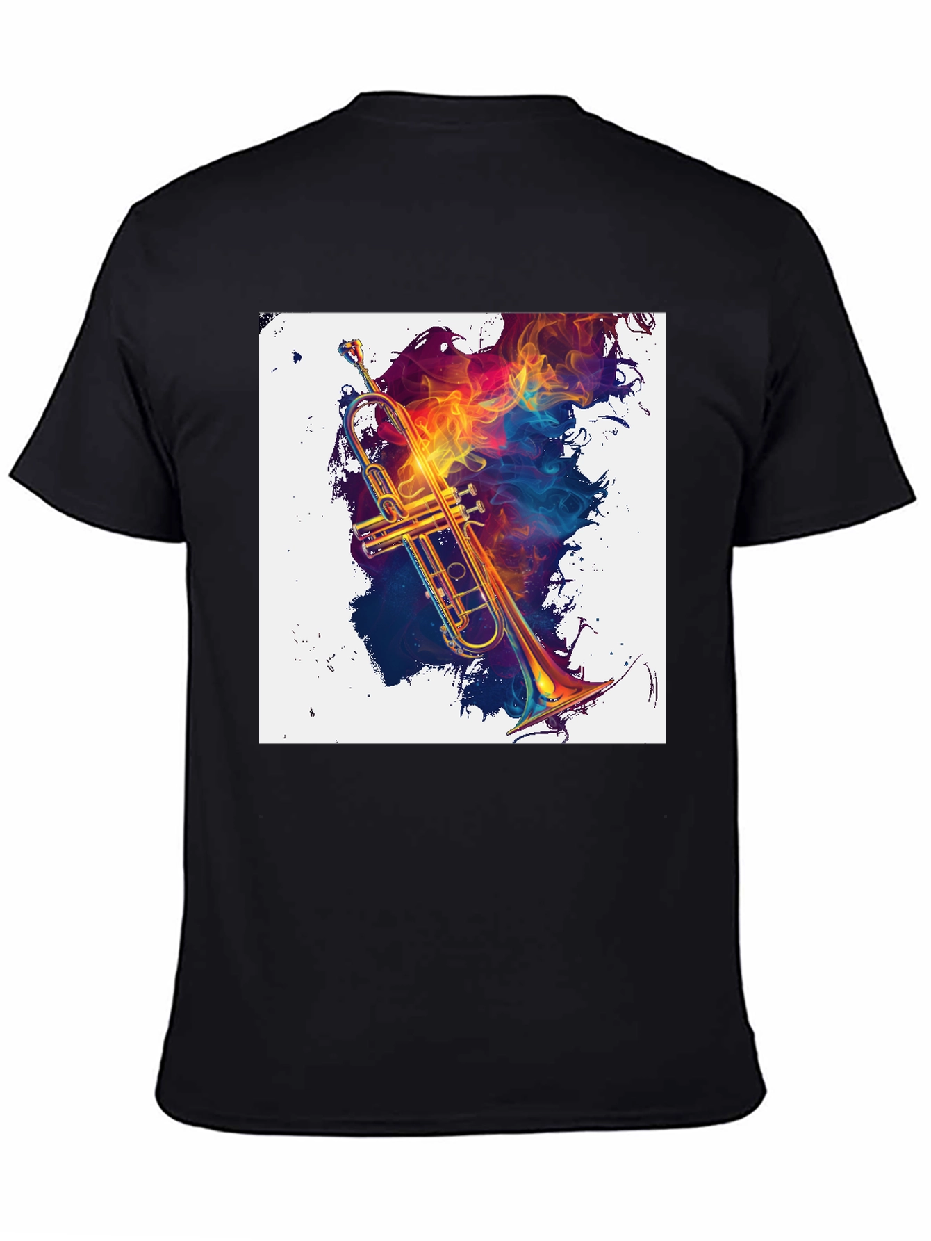 Musical Fire Trumpet Graphic Tee