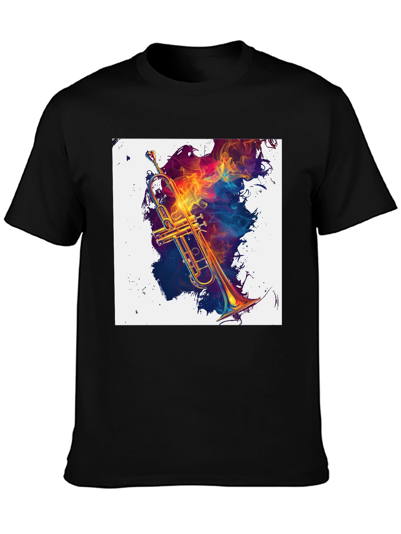 Musical Fire Trumpet Graphic Tee