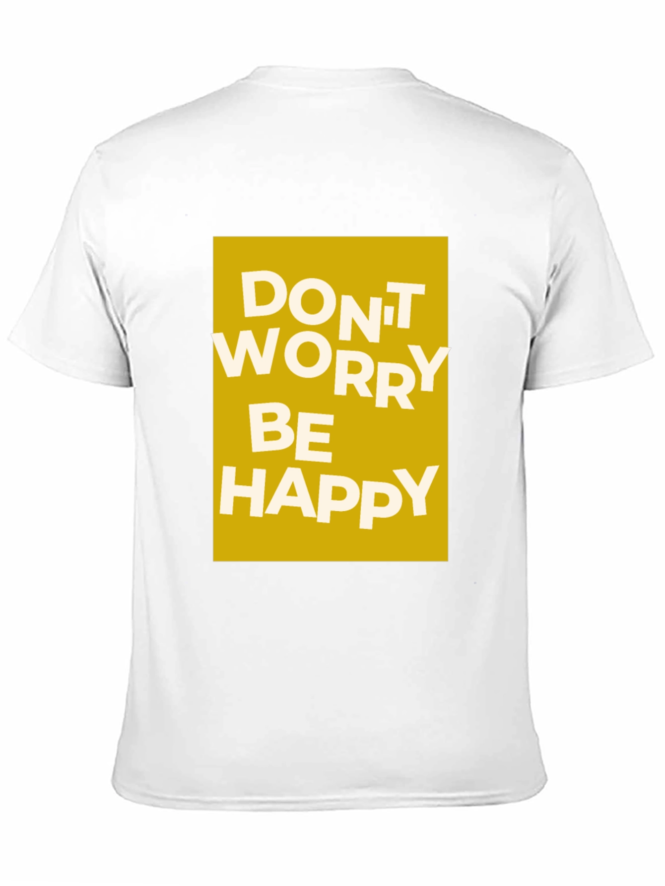 Dont Worry Be Happy Graphic Tee - Black