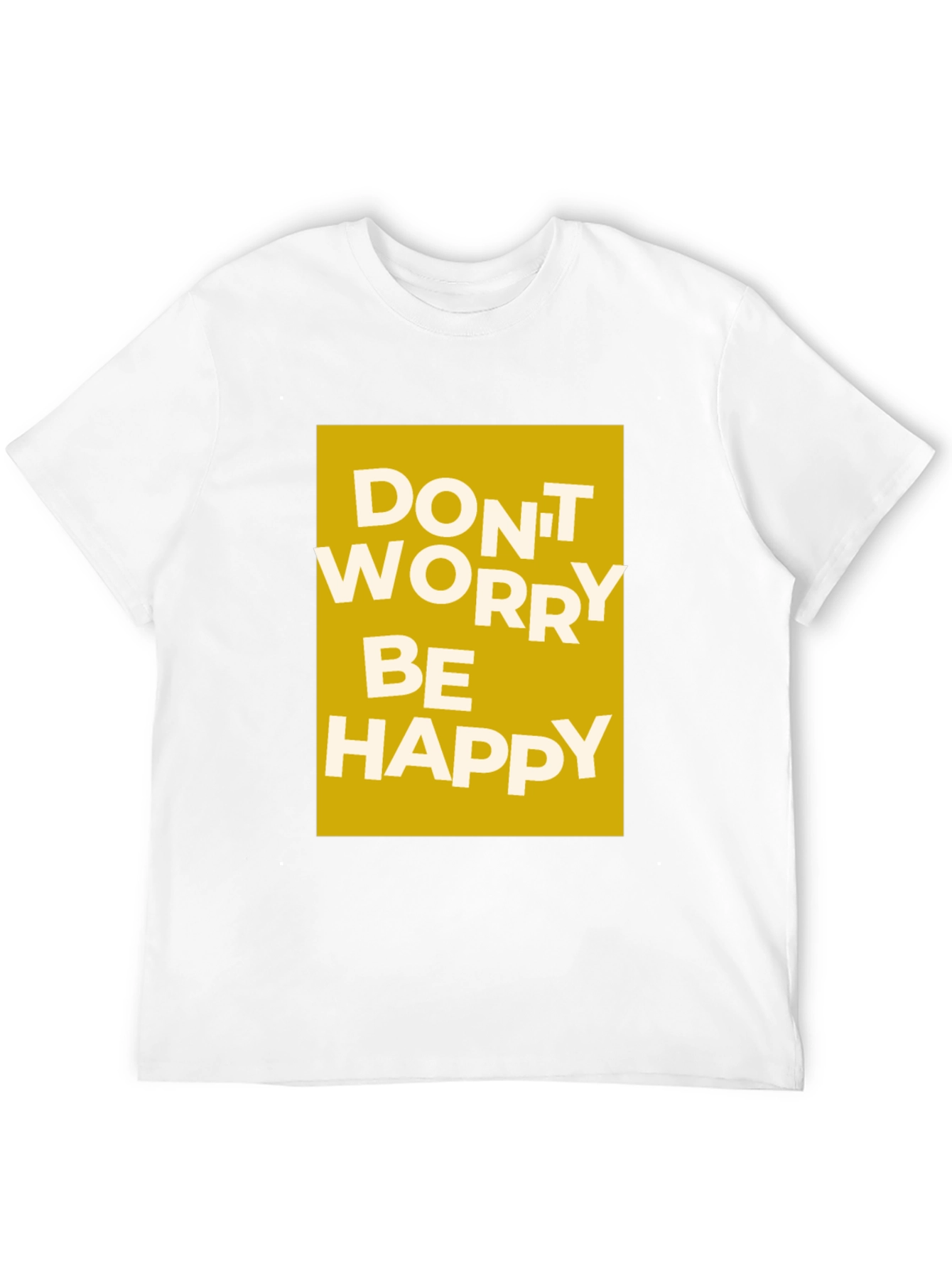 Dont Worry Be Happy Graphic Tee - Black