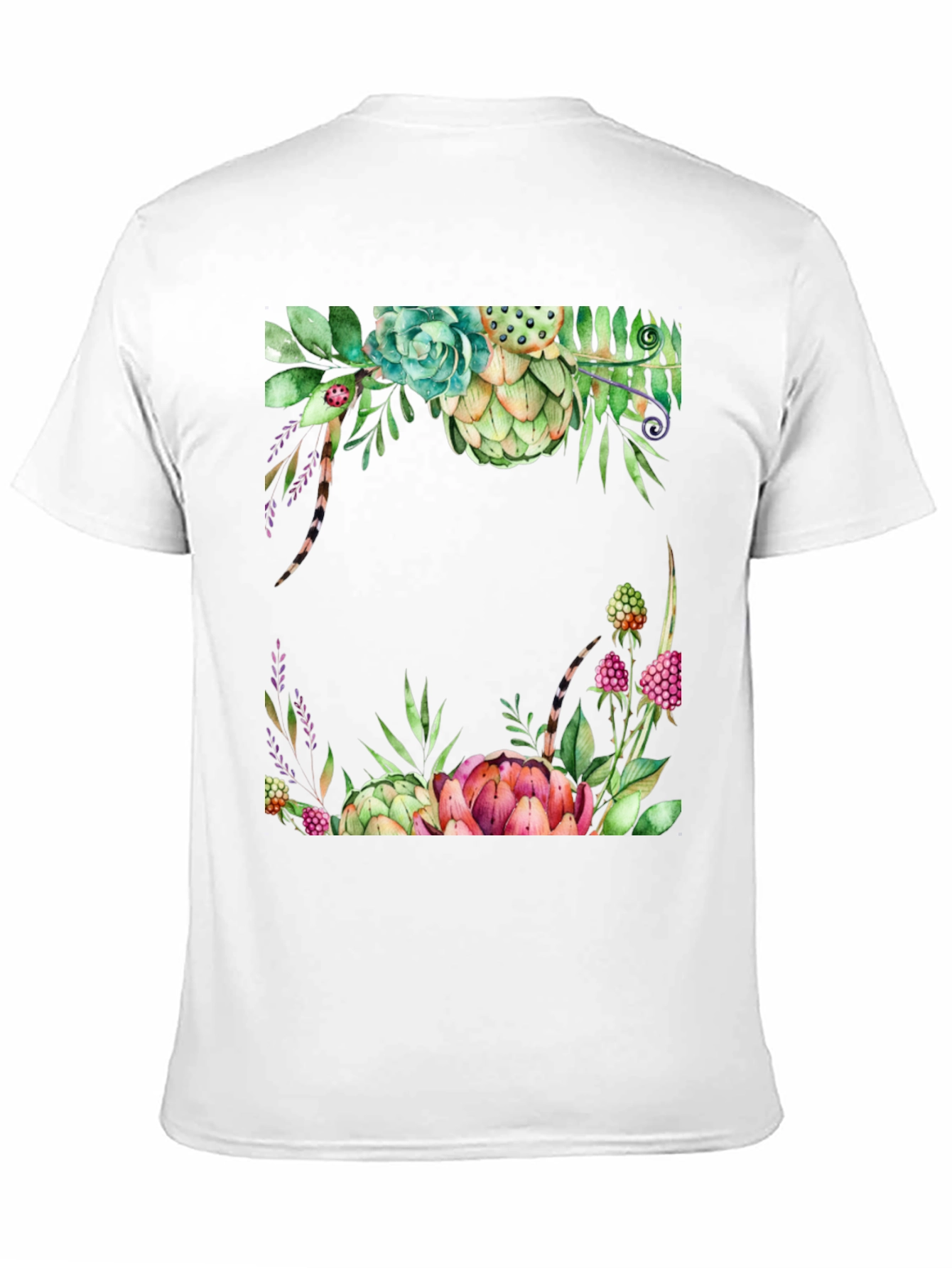 Floral Artichoke T-Shirt - Stylish Botanical Design