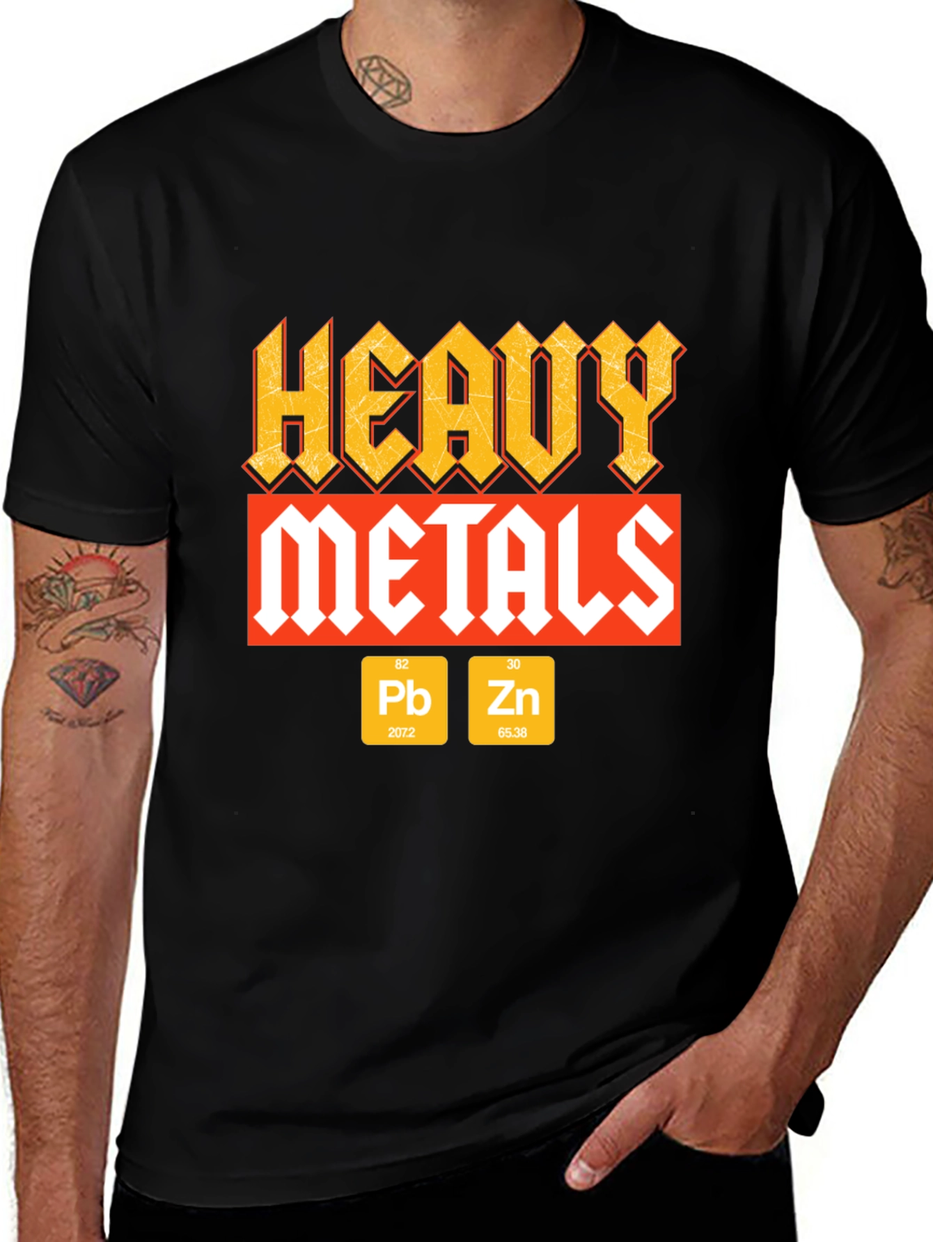 Heavy Metals Graphic T-Shirt - Rock and Roll Style