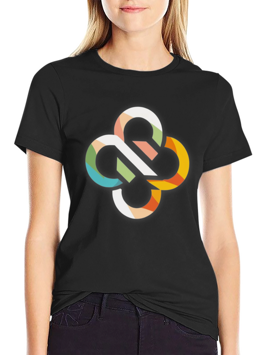 Abstract Pattern Black T-Shirt