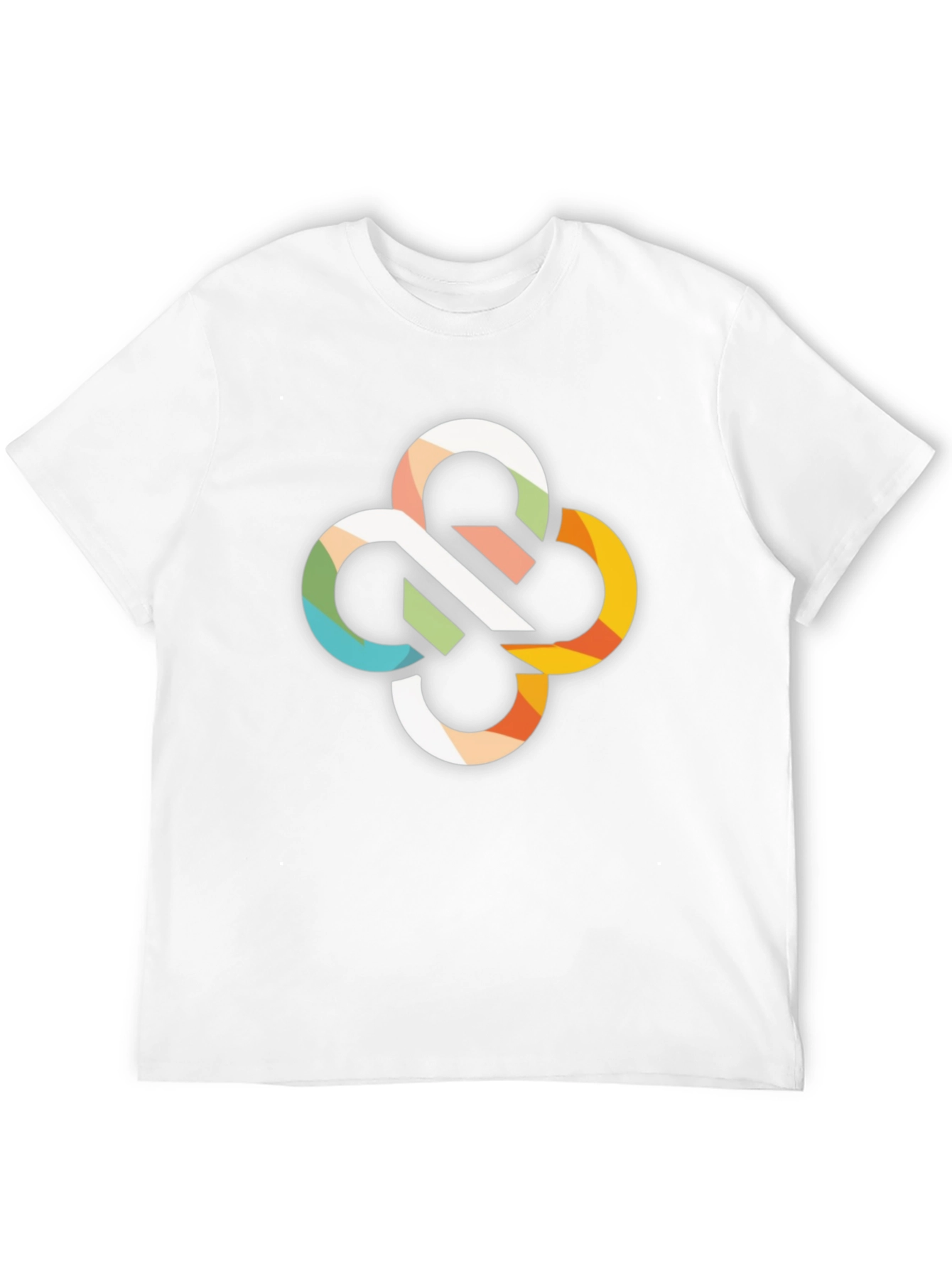 Abstract Pattern Black T-Shirt