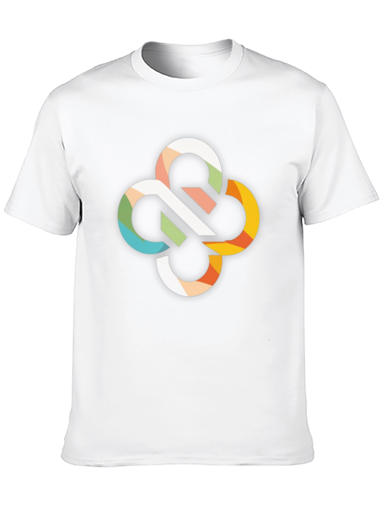 Abstract Pattern Black T-Shirt