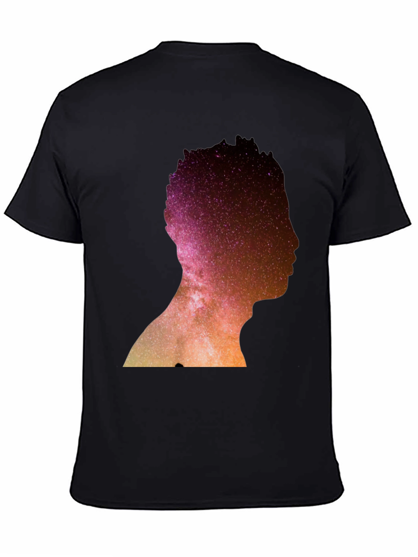 Nebula Silhouette Graphic Tee - Black
