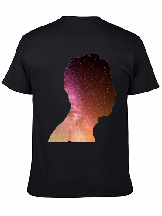 Nebula Silhouette Graphic Tee - Black