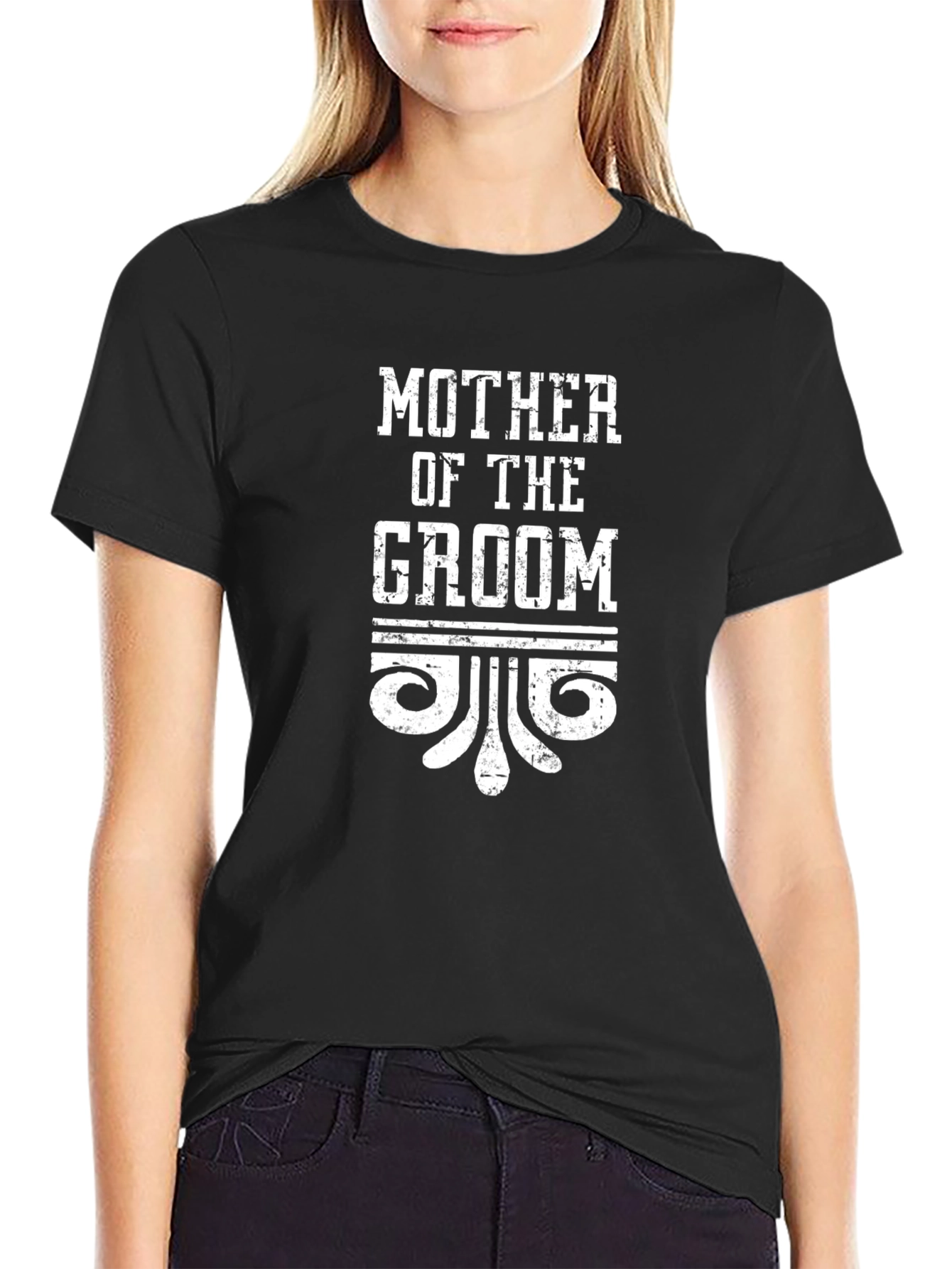 Mother of the Groom Graphic Tee - Black