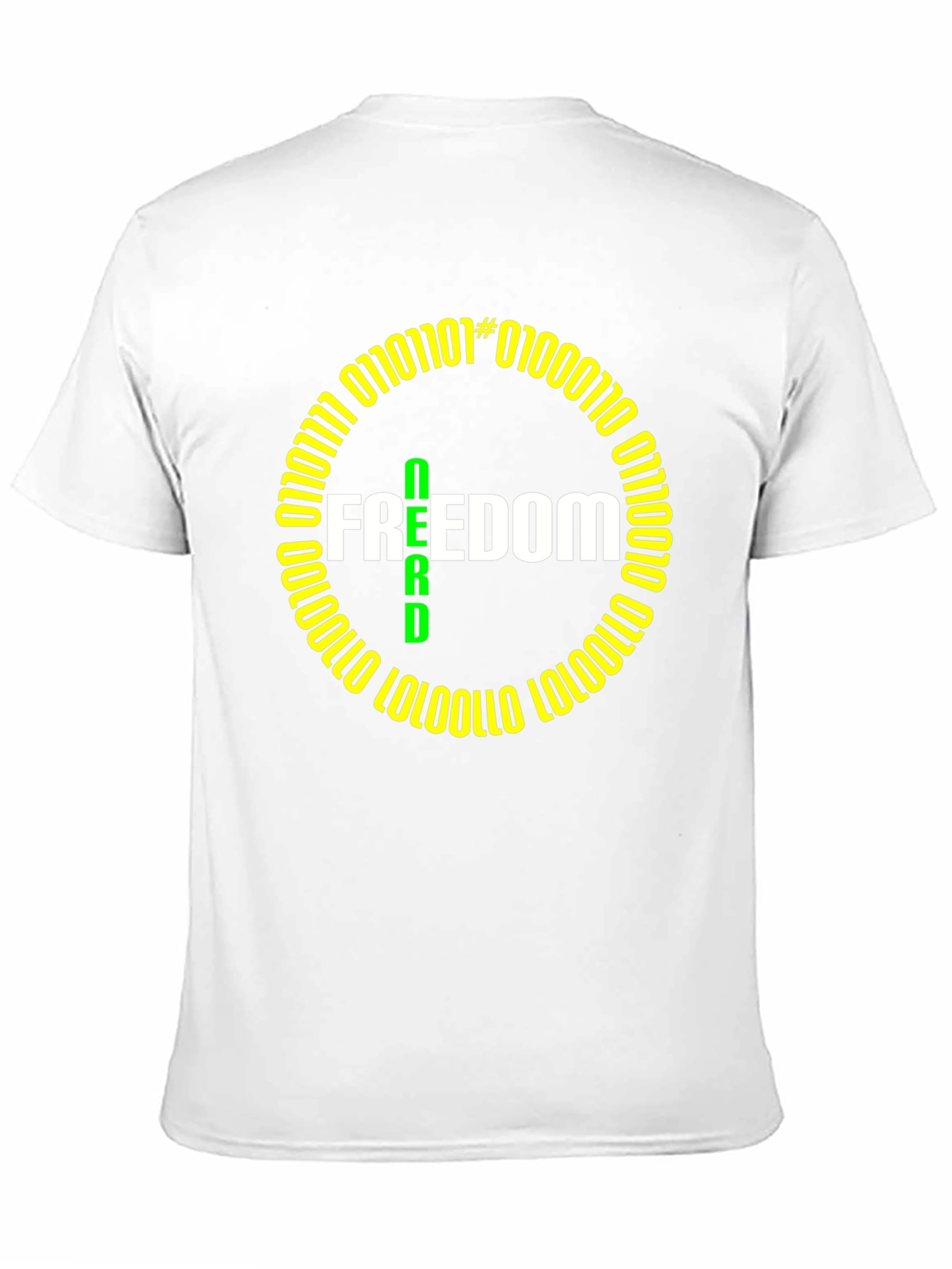 Freedom Nerd Binary Code T-Shirt - Geeky & Stylish