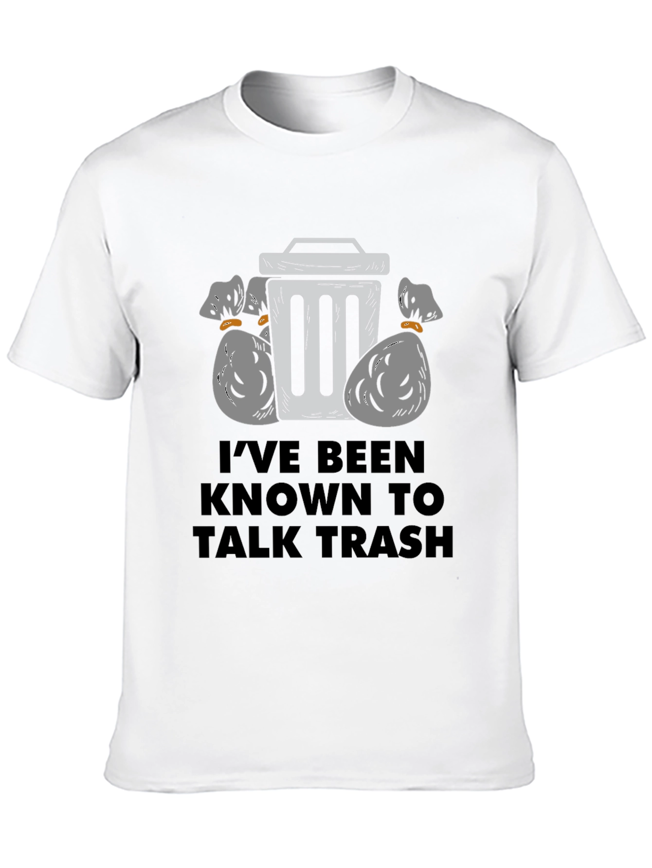 Talk Trash Mens Black Graphic T-Shirt
