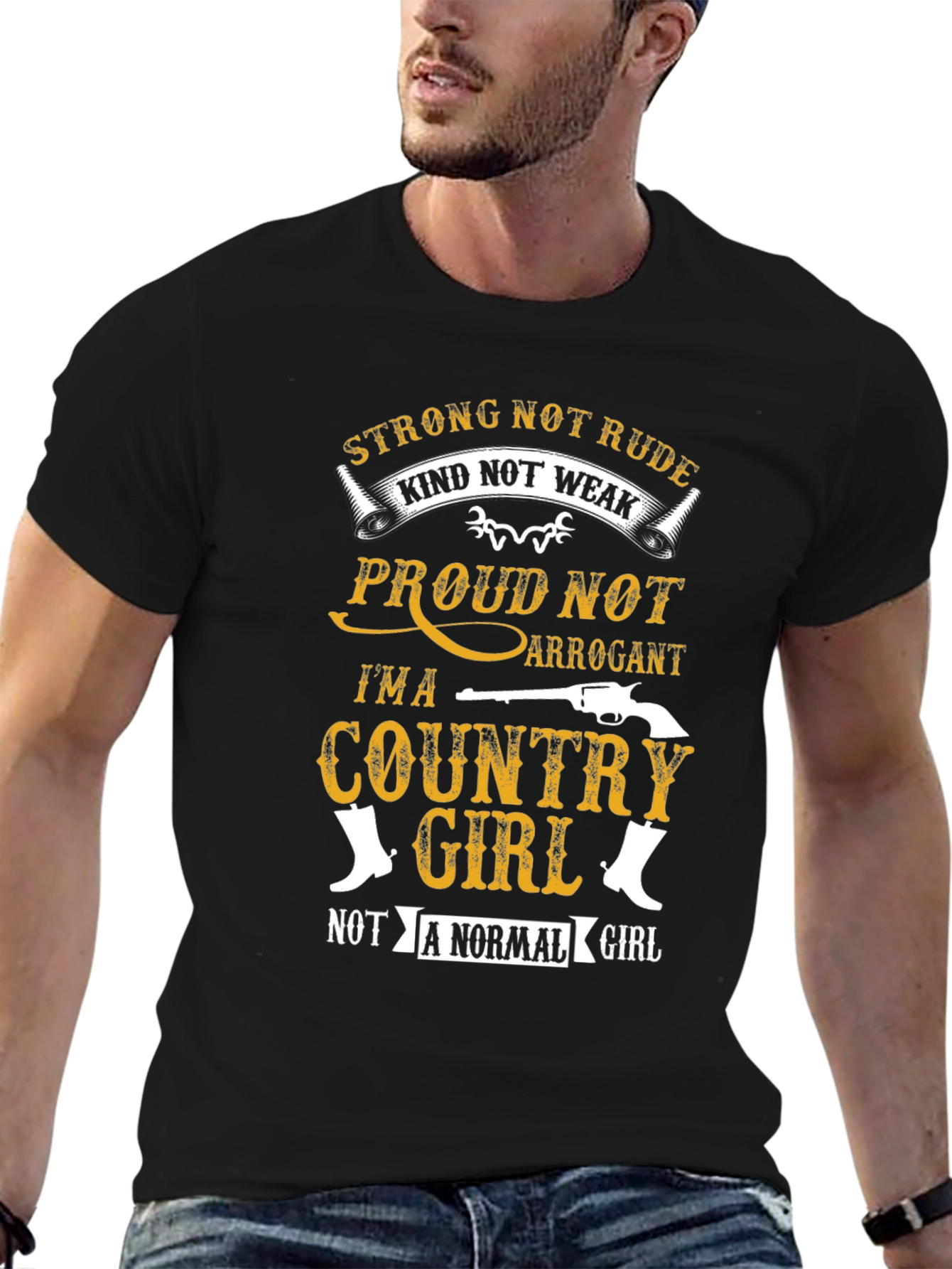 Country Girl Graphic Tee - Strong & Proud!