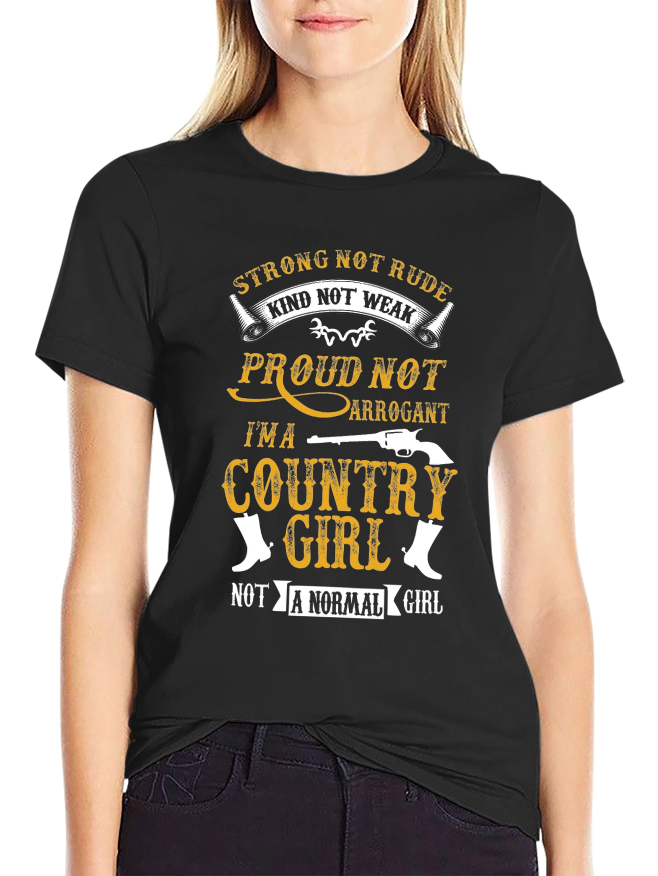 Country Girl Graphic Tee - Strong & Proud!