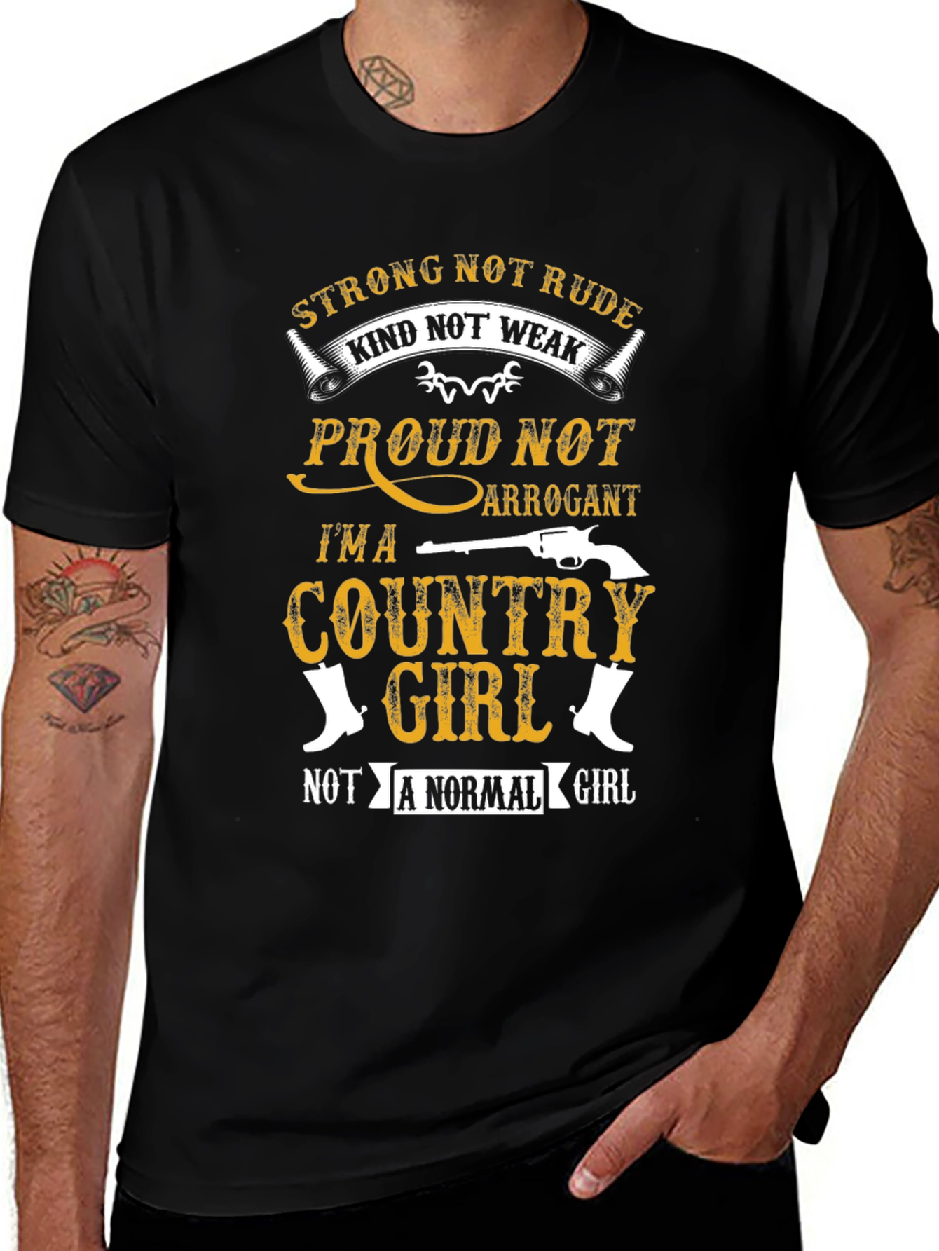 Country Girl Graphic Tee - Strong & Proud!