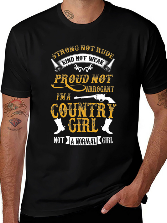 Country Girl Graphic Tee - Strong & Proud!